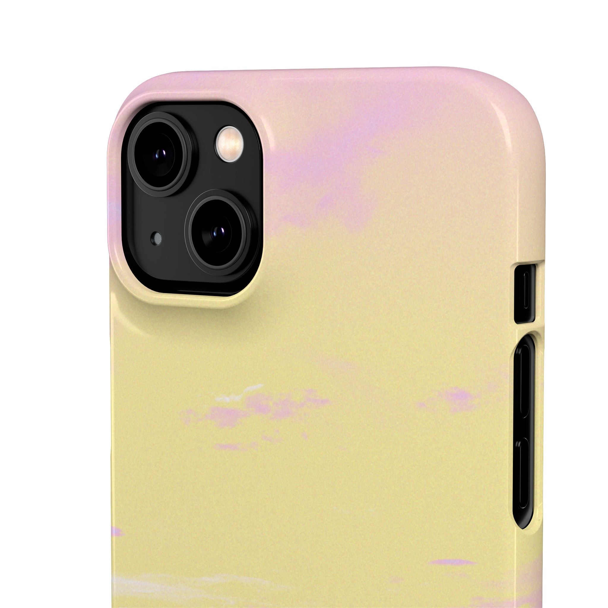 Pastel Lavender Field Phone Case — Sunset Sky Snap Case
