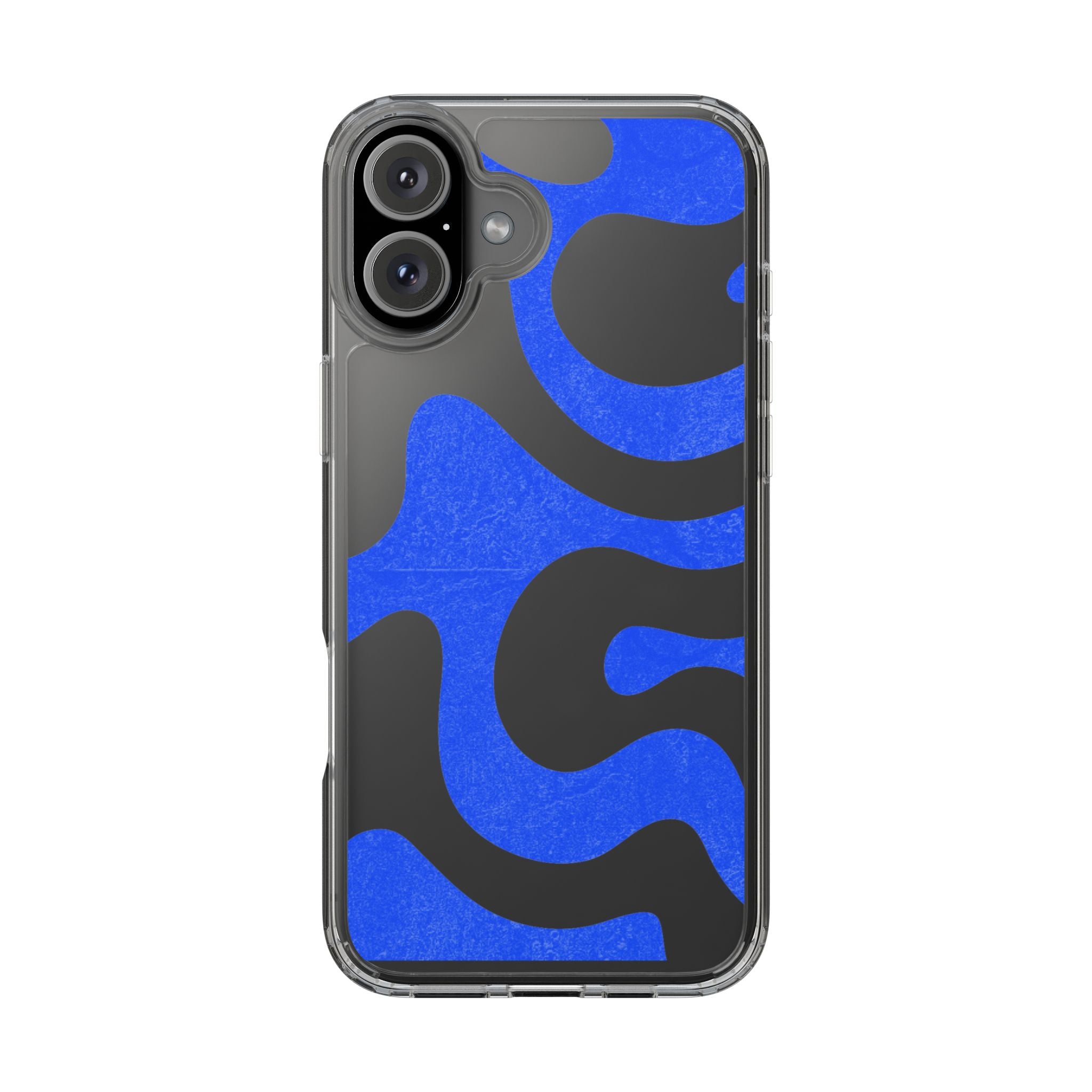 Copy of Abstract Blue Wave Clear Phone Case