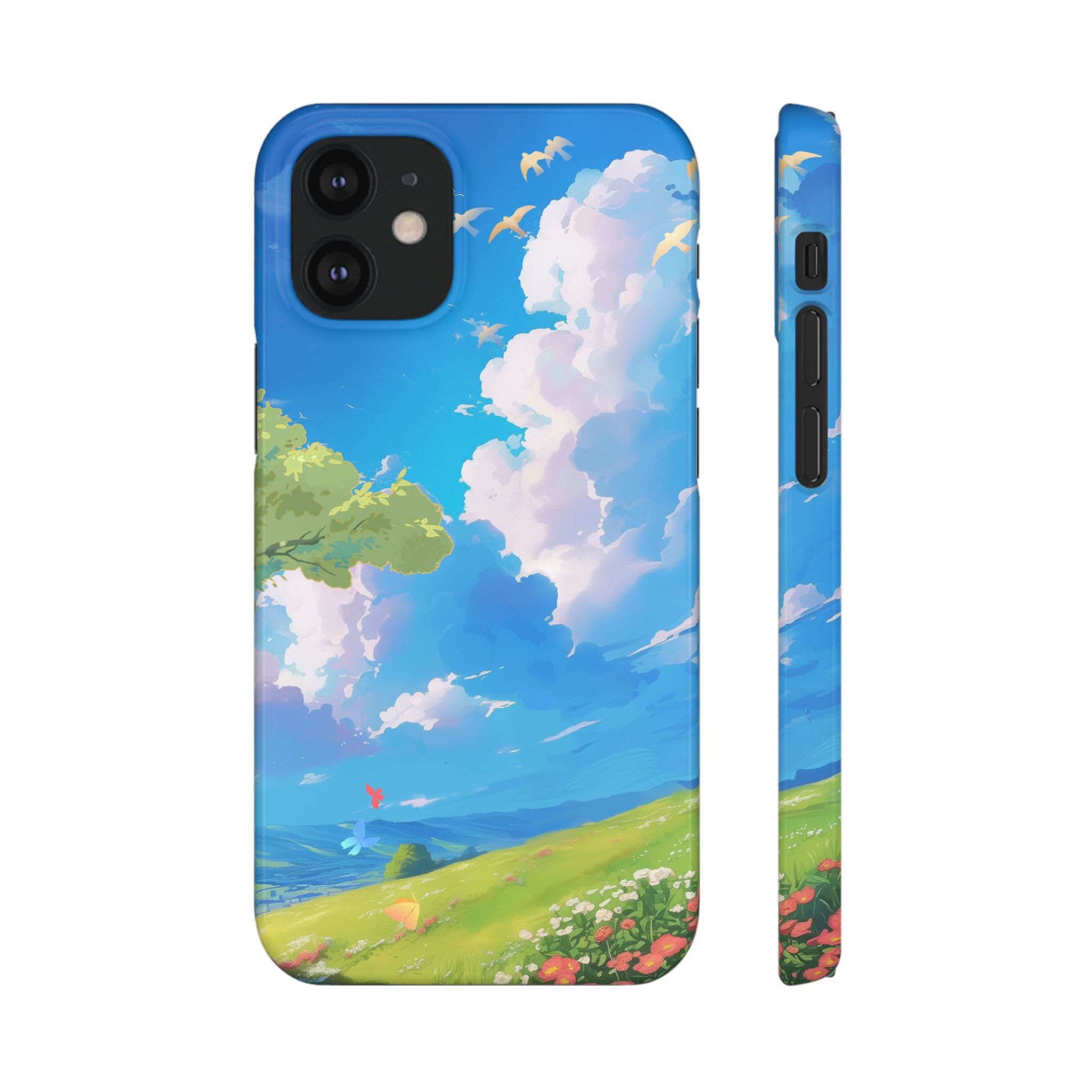 Snap Case Phone Case — Blue Sky Meadow Cloud Art