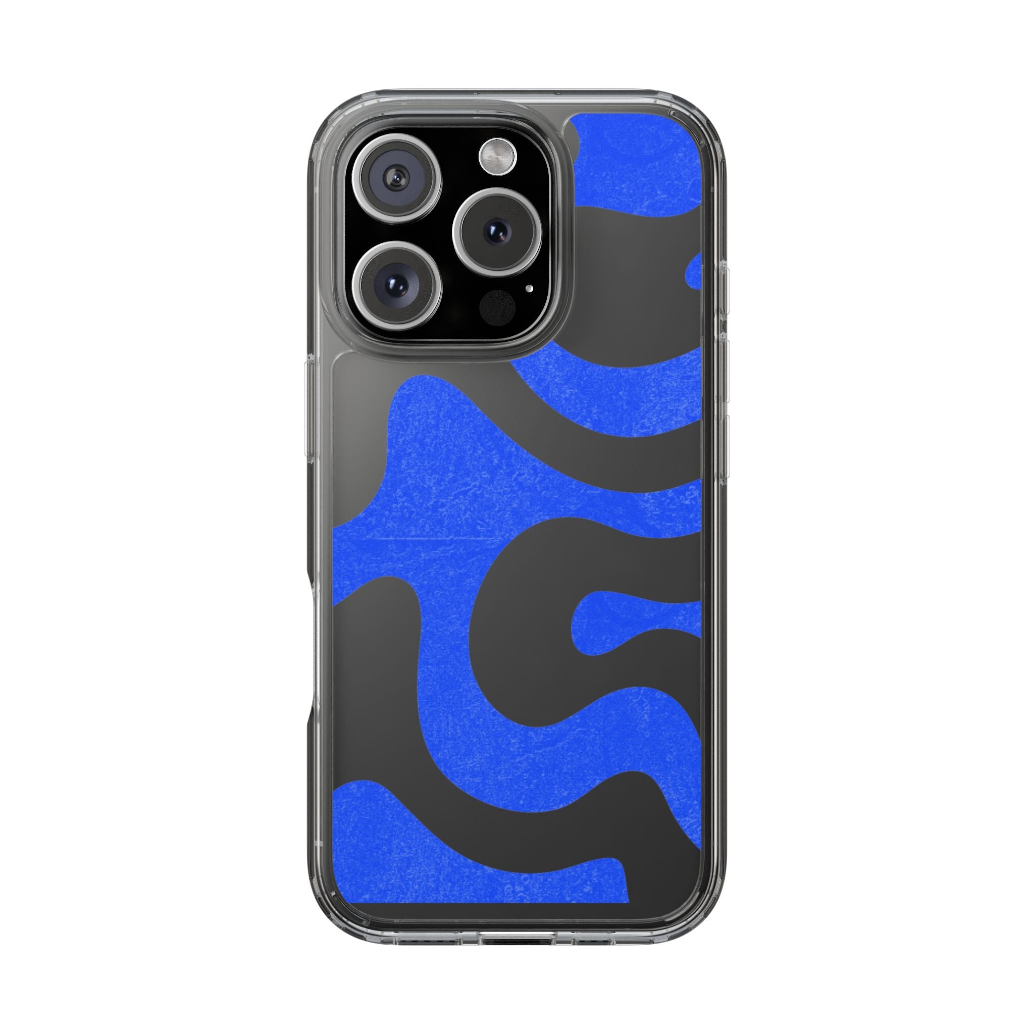 Copy of Abstract Blue Wave Clear Phone Case
