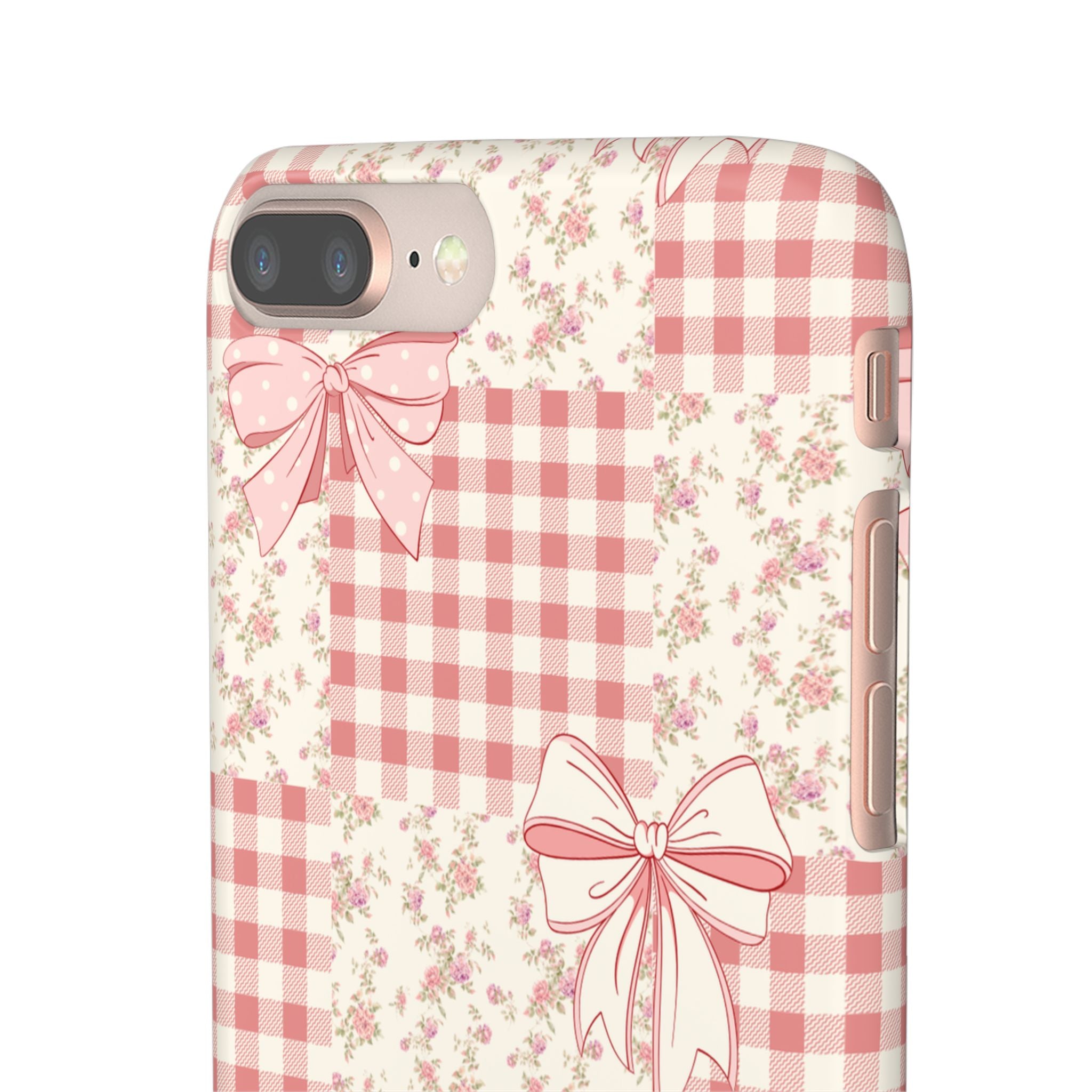 Pink Bow Patchwork Case