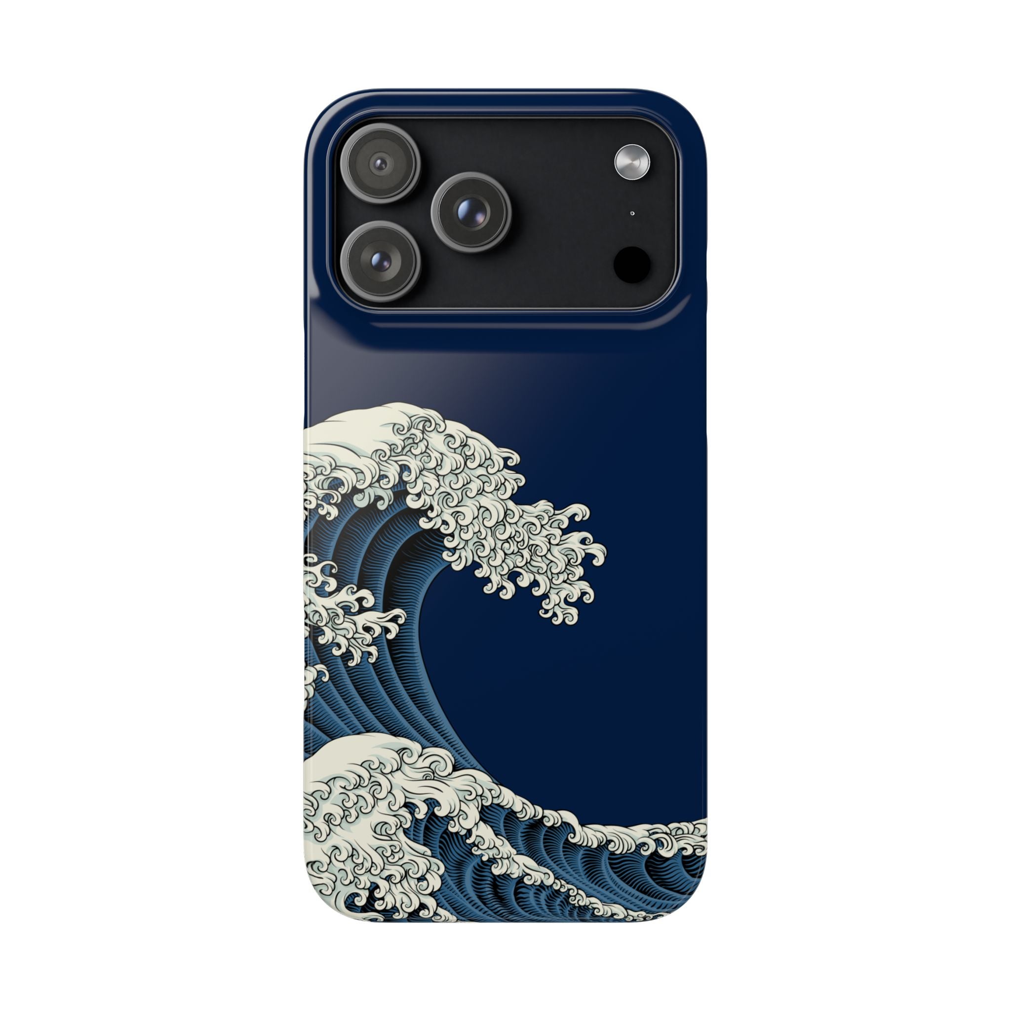 Phone Case — 'Go with the Flow' Wave Design