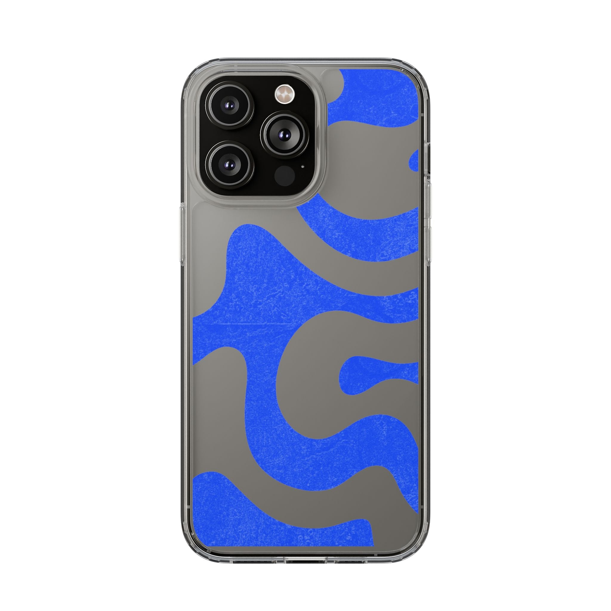Copy of Abstract Blue Wave Clear Phone Case