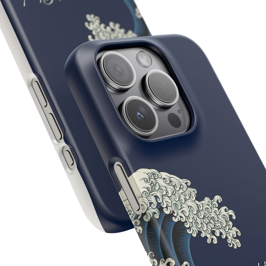 Phone Case — 'Go with the Flow' Wave Design