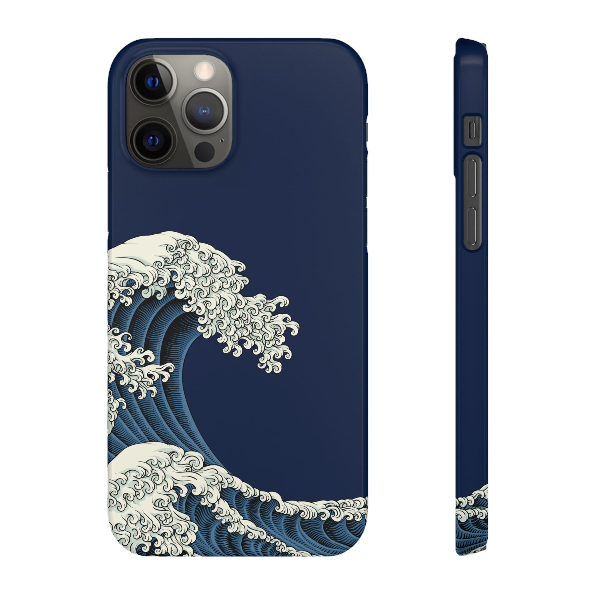 Phone Case — 'Go with the Flow' Wave Design