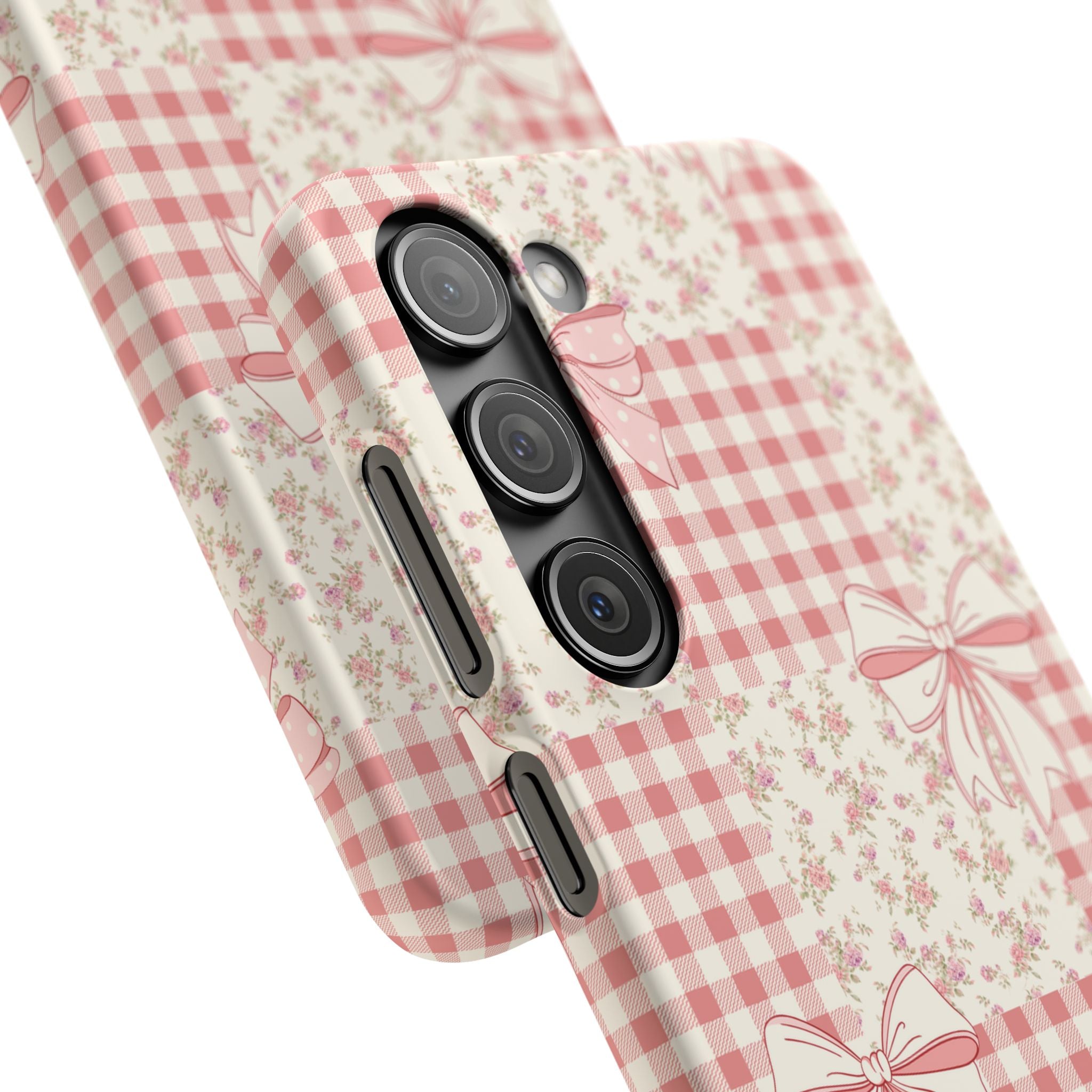 Pink Bow Patchwork Case