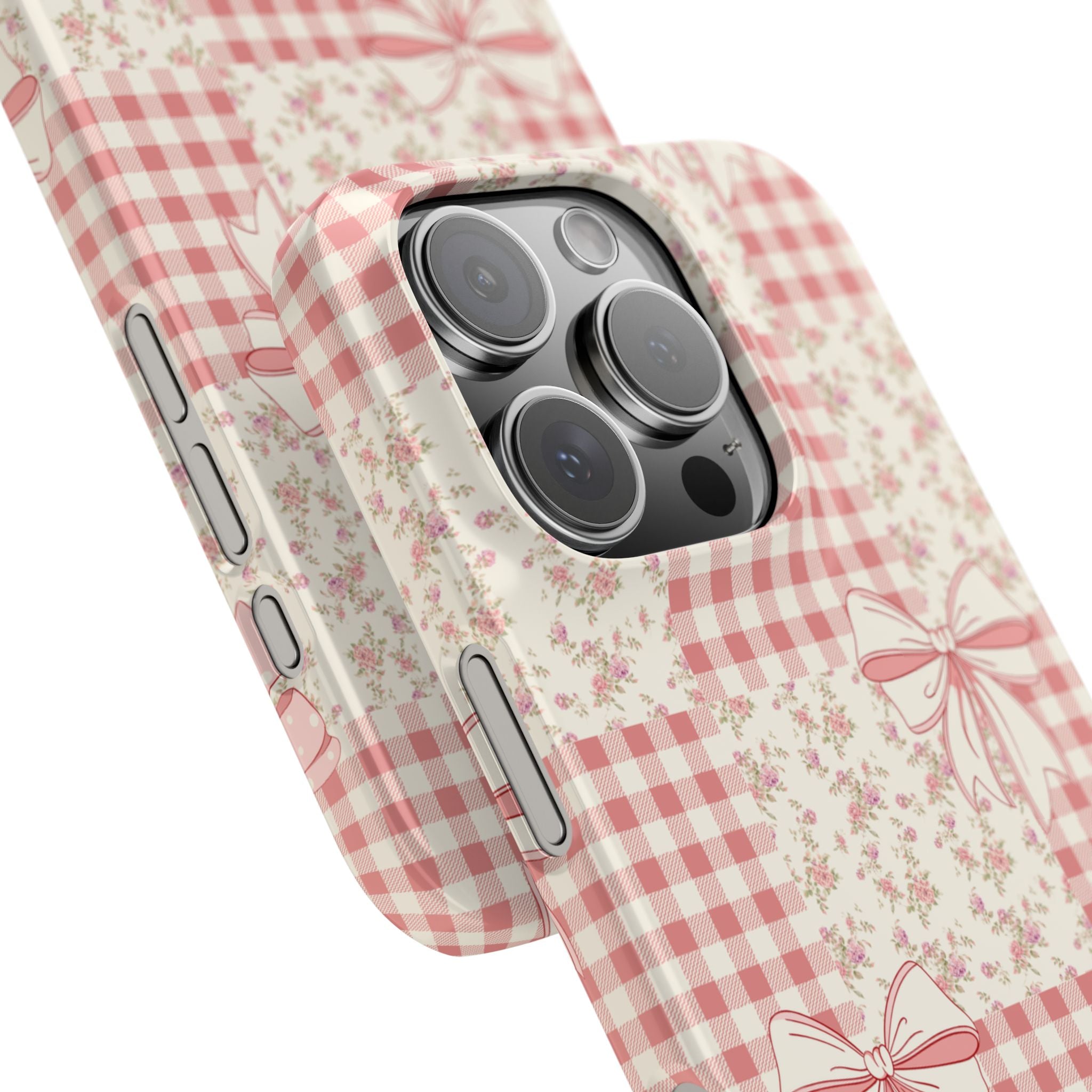 Pink Bow Patchwork Case