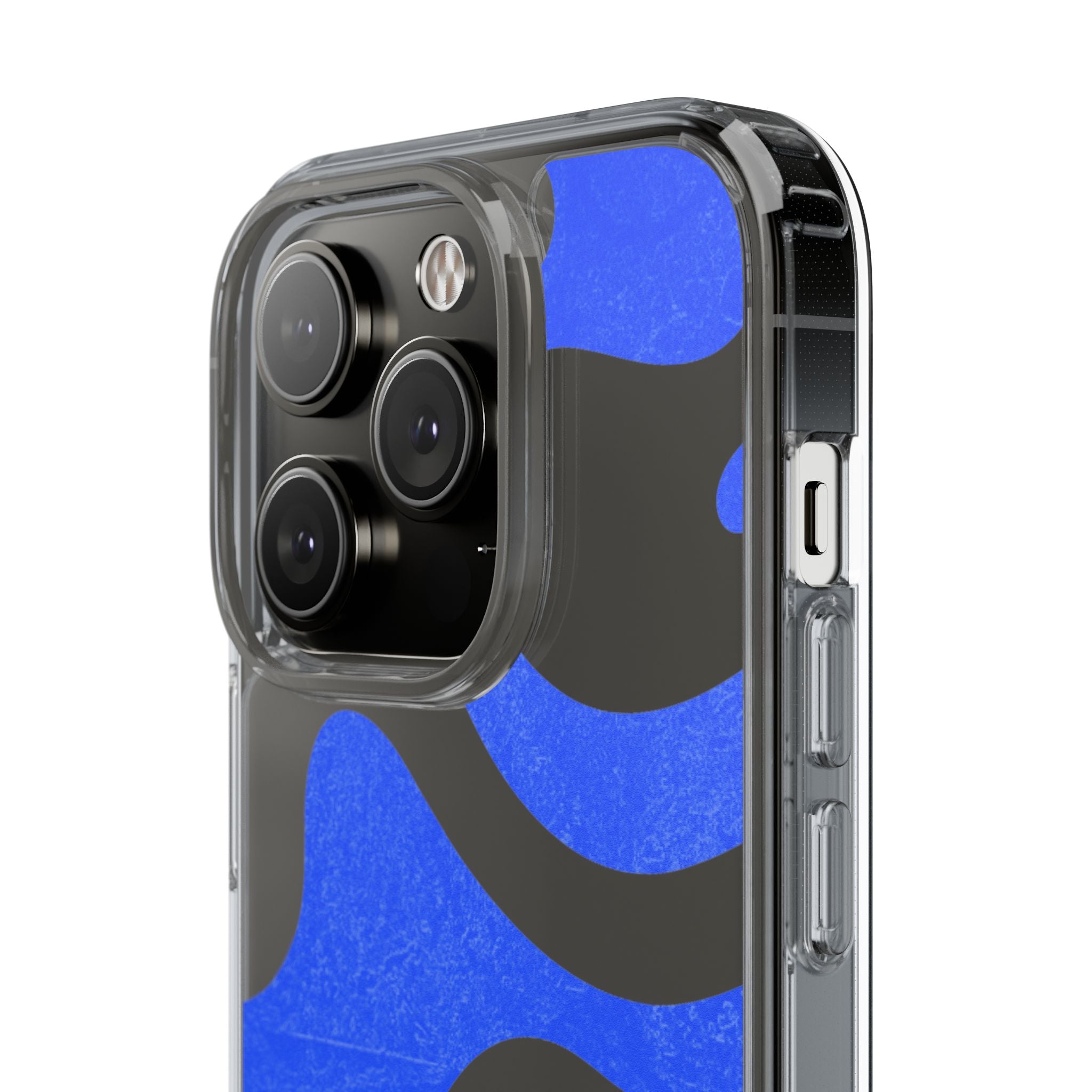 Copy of Abstract Blue Wave Clear Phone Case