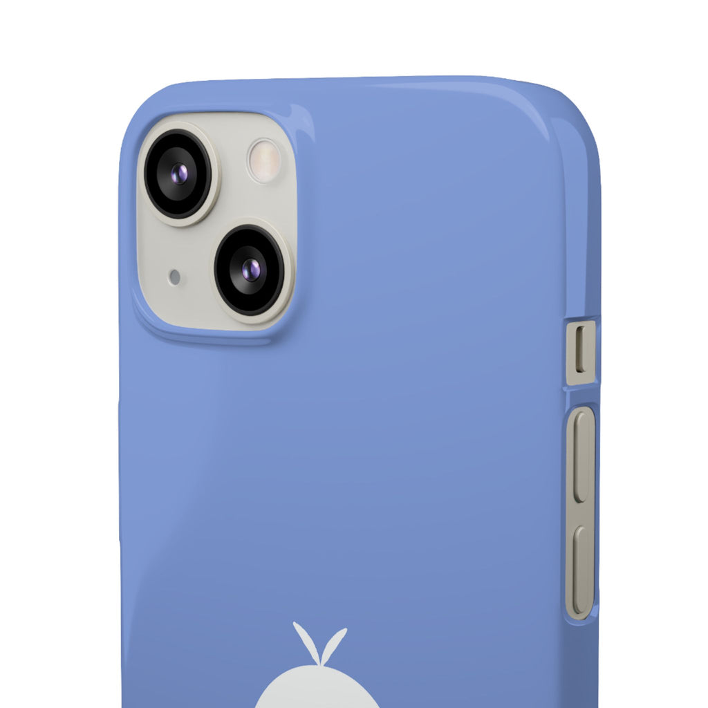 Cute Goose Phone Case – Blue Snap Phone Cover with Whimsical Bird Design