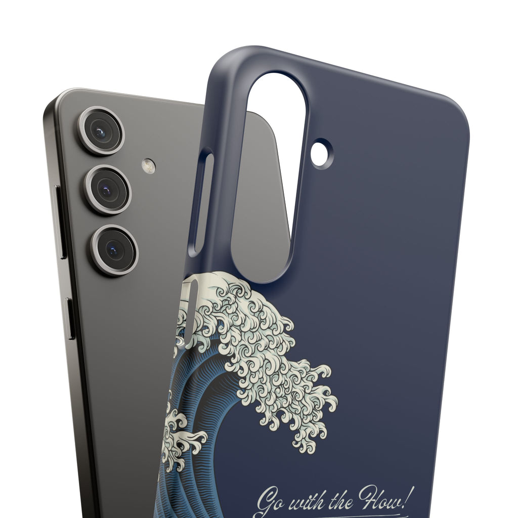 Phone Case — 'Go with the Flow' Wave Design