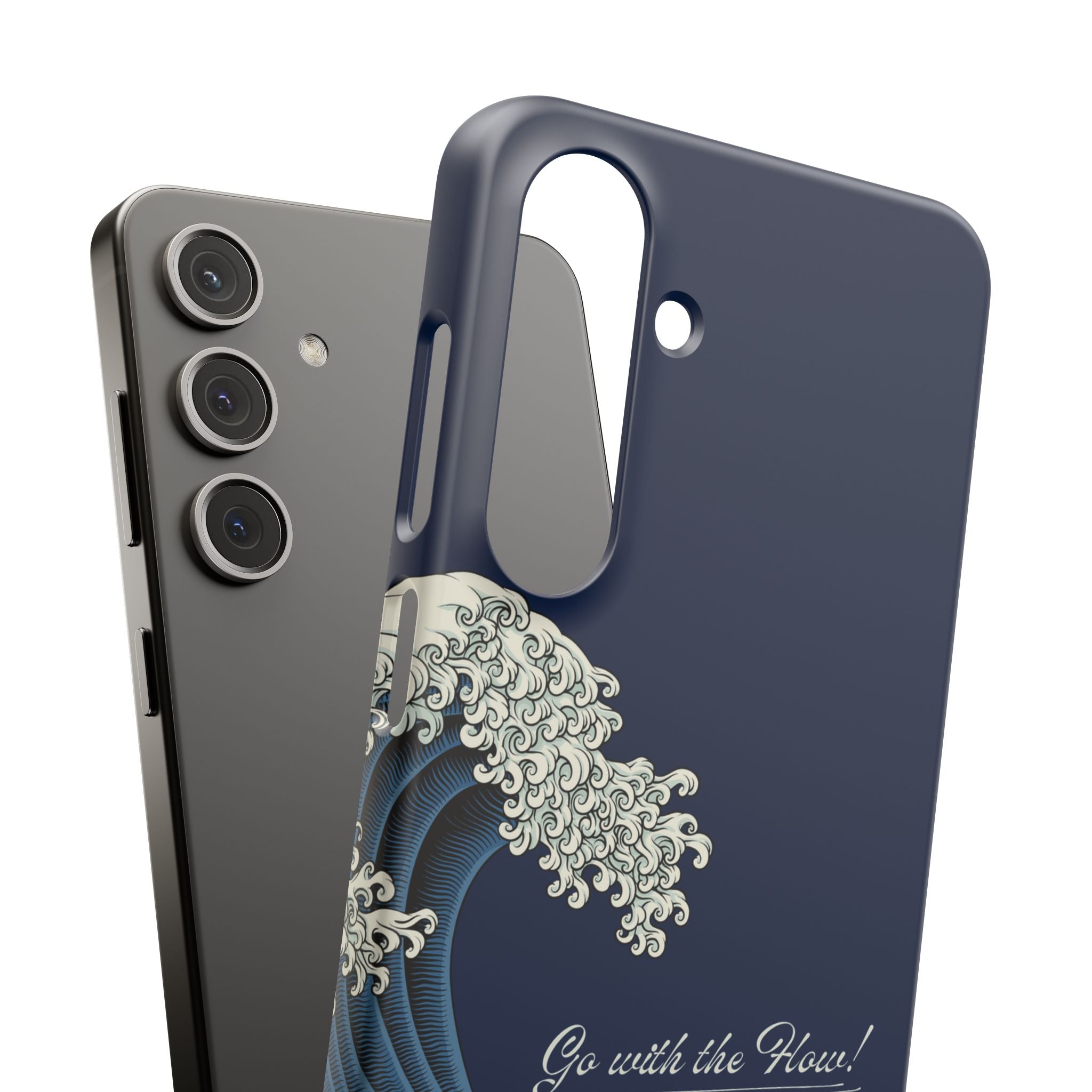 Phone Case — 'Go with the Flow' Wave Design