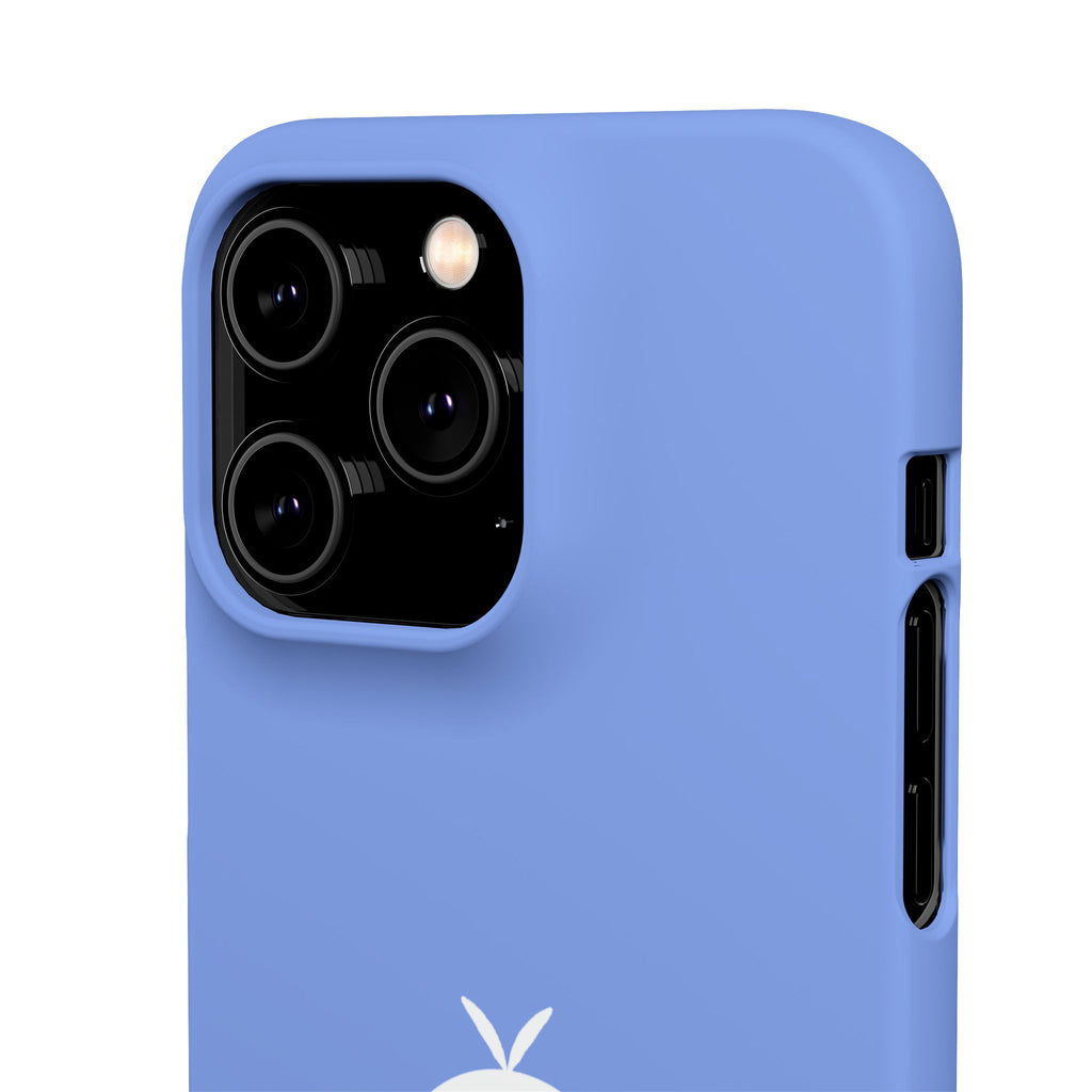 Cute Goose Phone Case – Blue Snap Phone Cover with Whimsical Bird Design