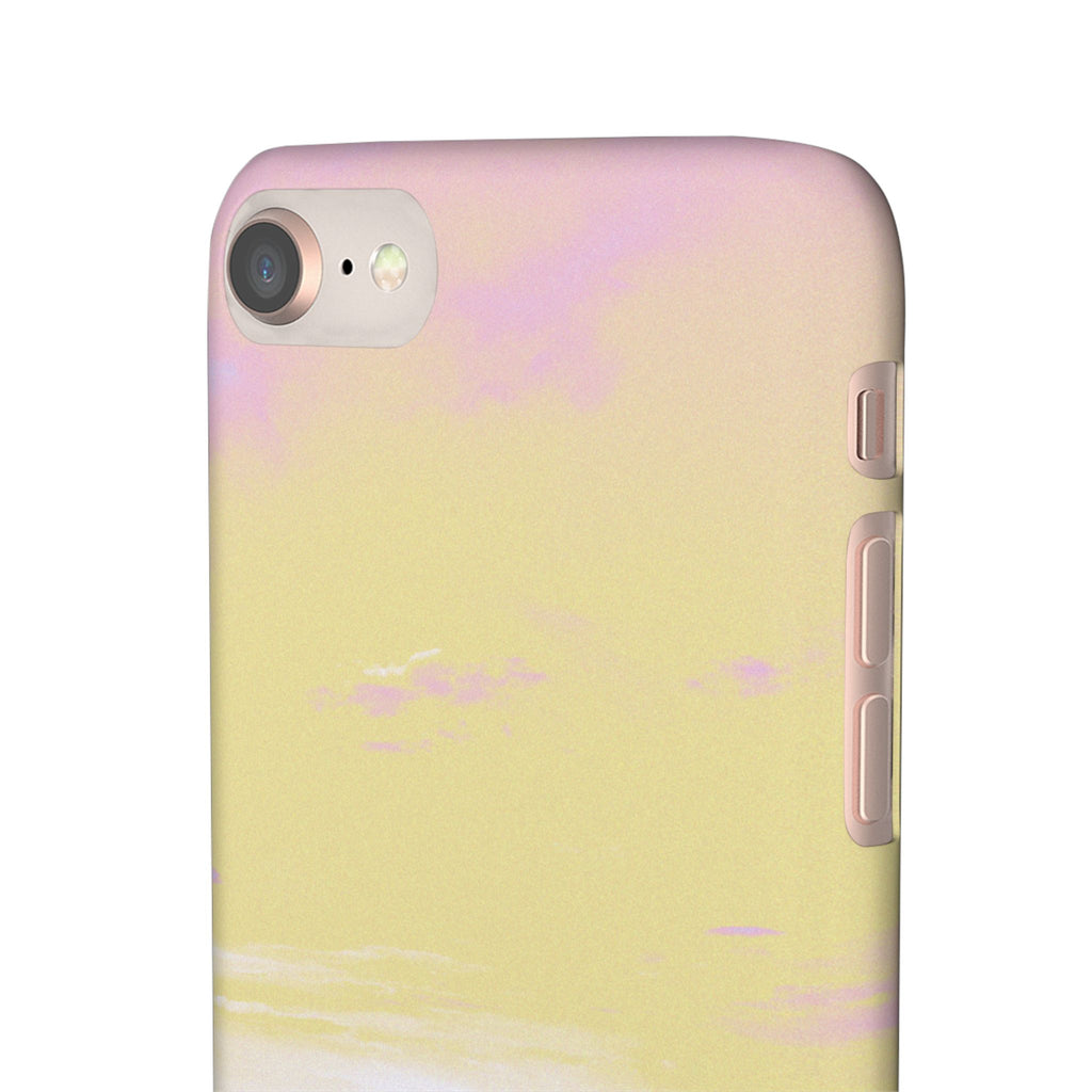 Pastel Lavender Field Phone Case — Sunset Sky Snap Case