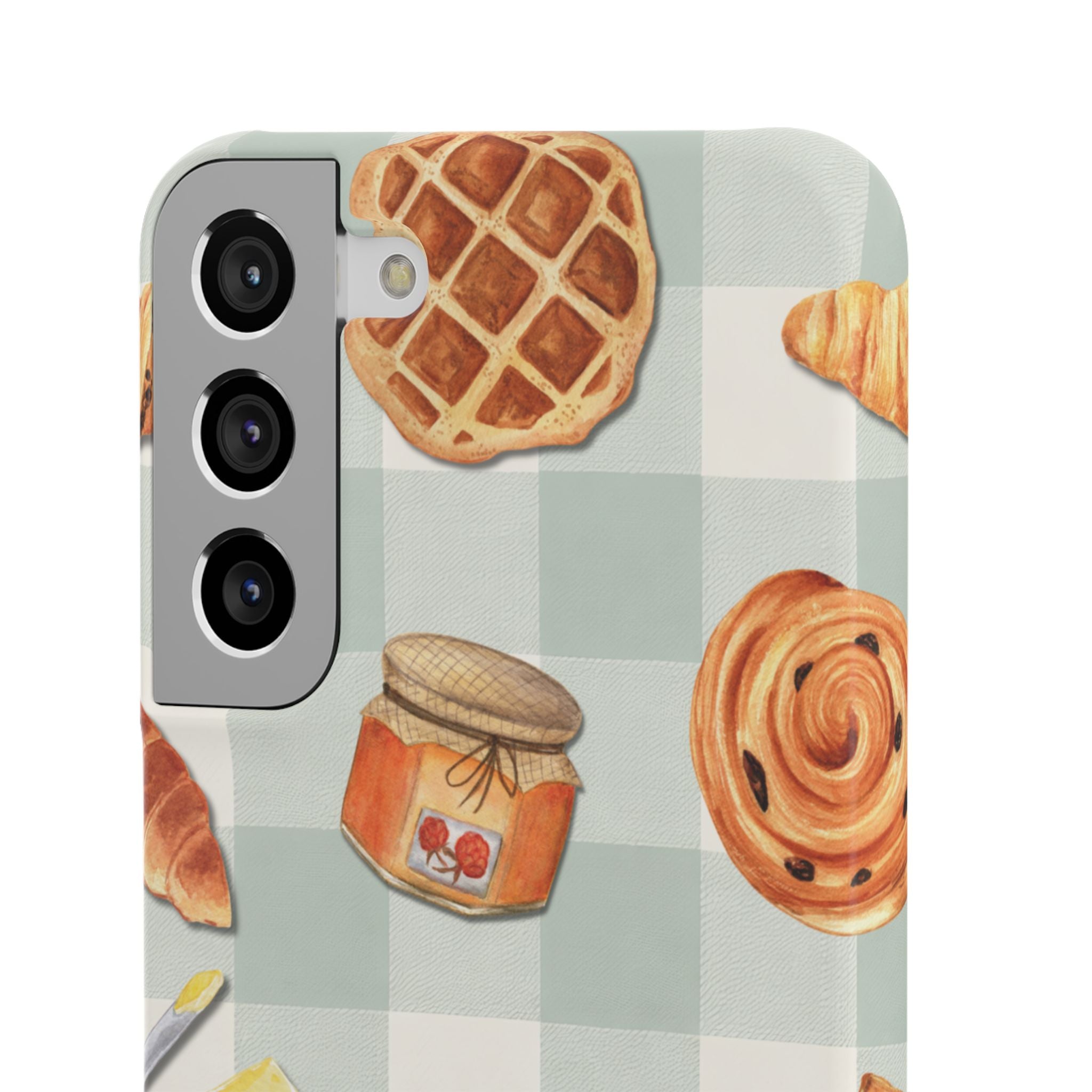 Bakery Breakfast Phone Case — Cute Pastry Pattern Snap Case