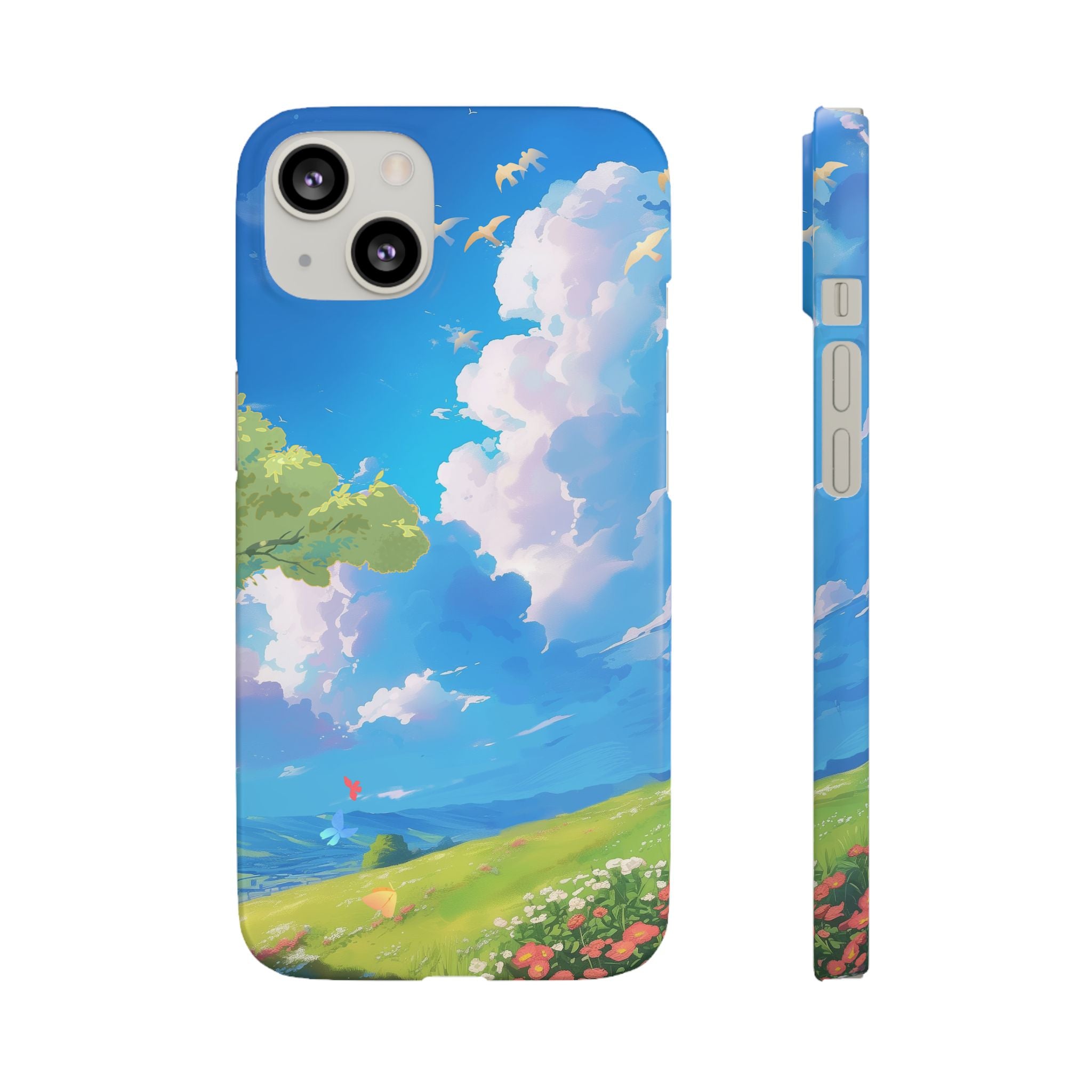 Snap Case Phone Case — Blue Sky Meadow Cloud Art