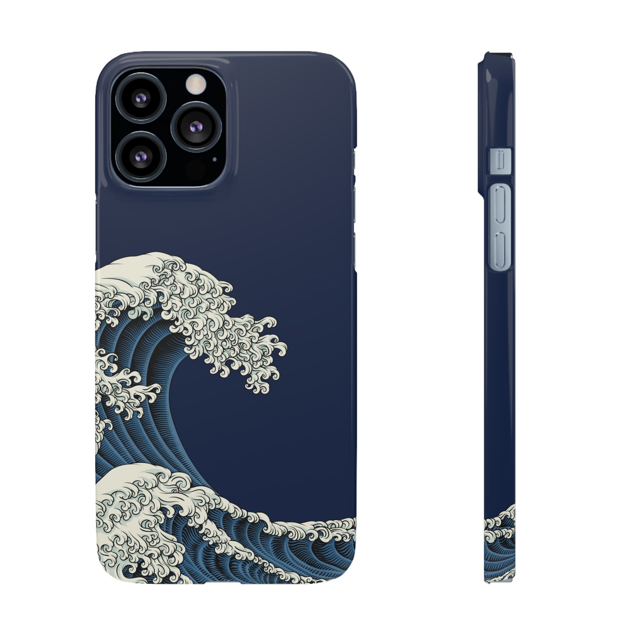 Phone Case — 'Go with the Flow' Wave Design