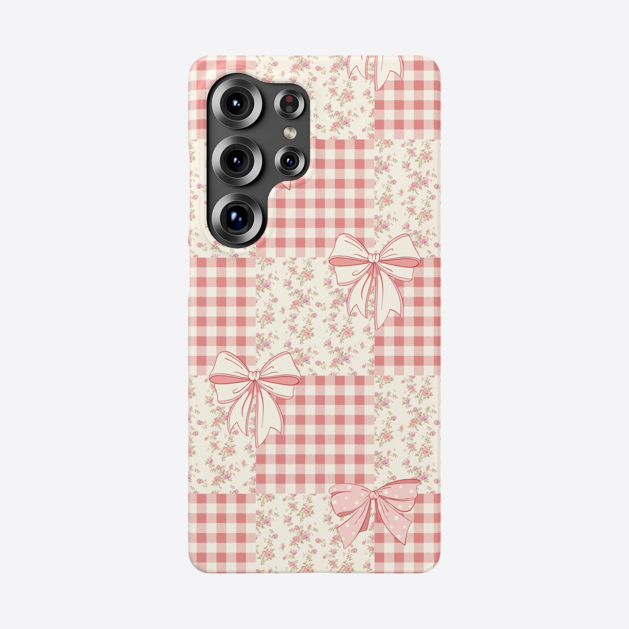 Pink Bow Patchwork Case