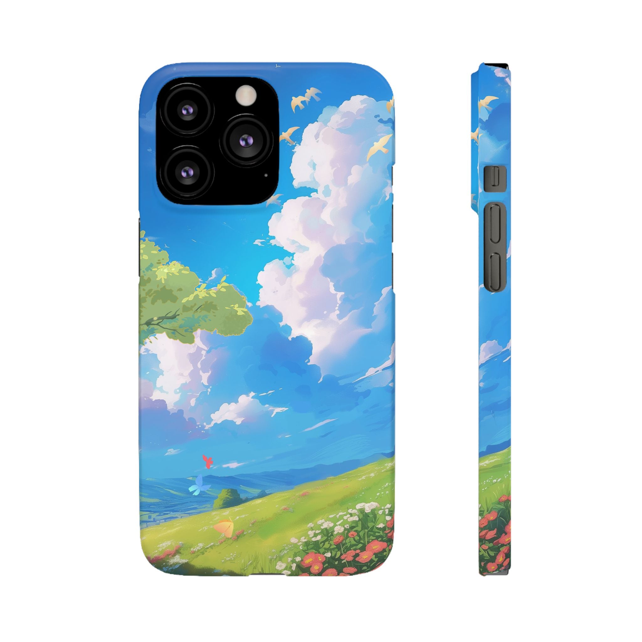 Snap Case Phone Case — Blue Sky Meadow Cloud Art