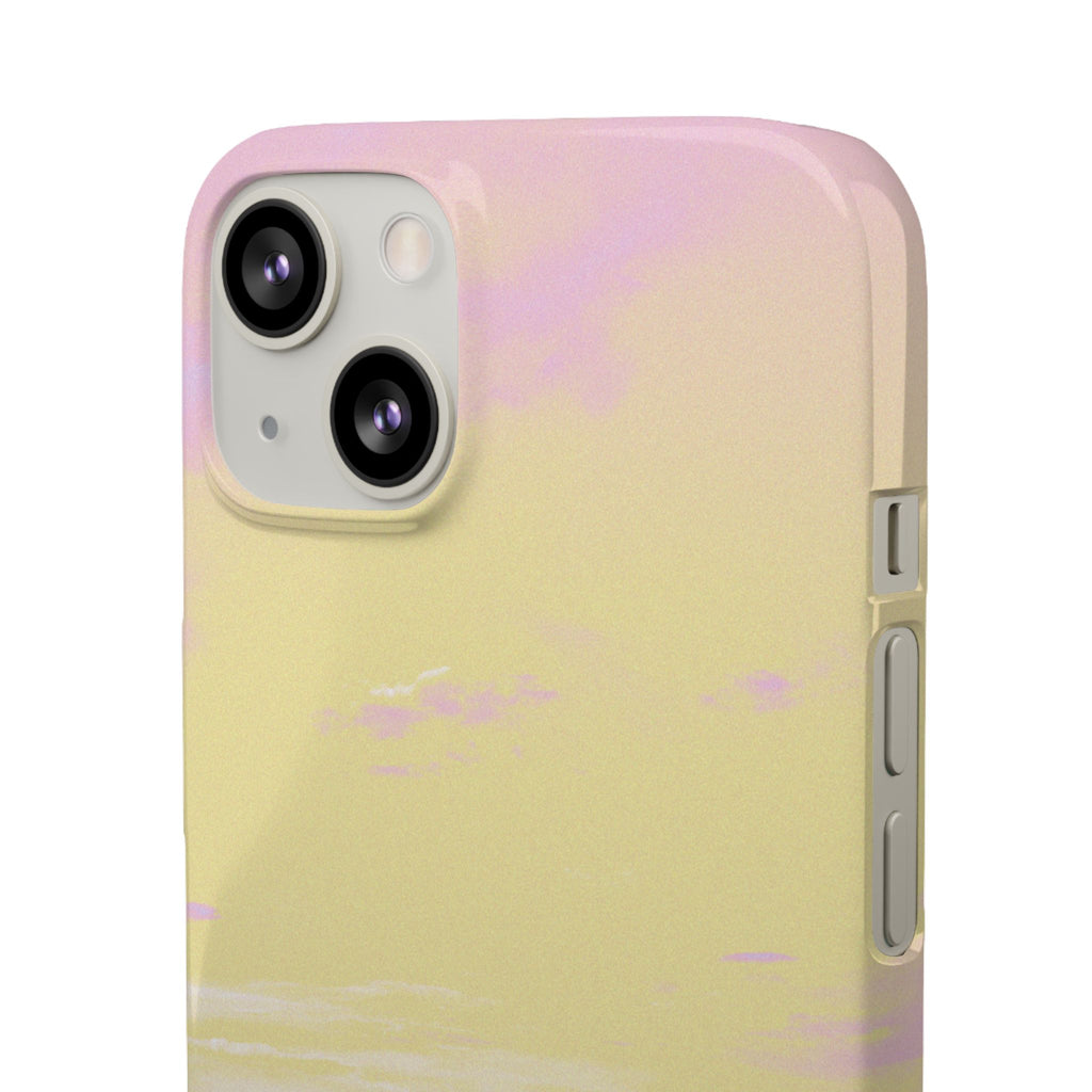 Pastel Lavender Field Phone Case — Sunset Sky Snap Case