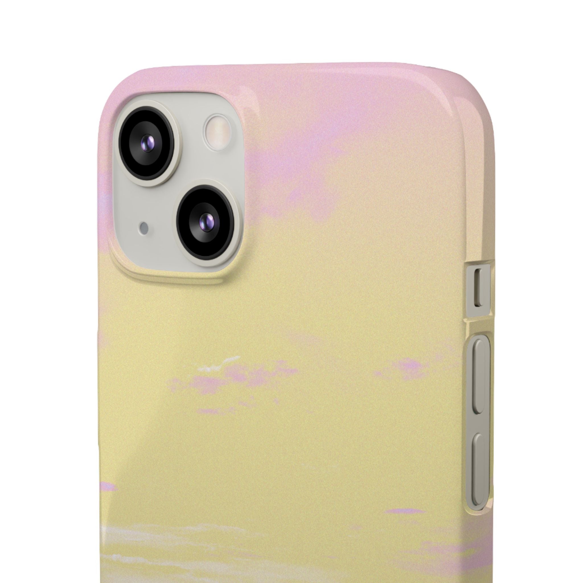 Pastel Lavender Field Phone Case — Sunset Sky Snap Case