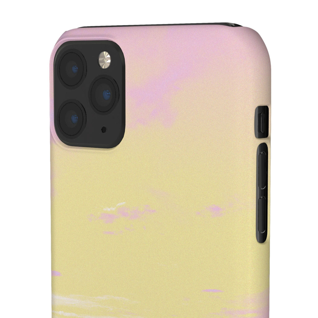 Pastel Lavender Field Phone Case — Sunset Sky Snap Case
