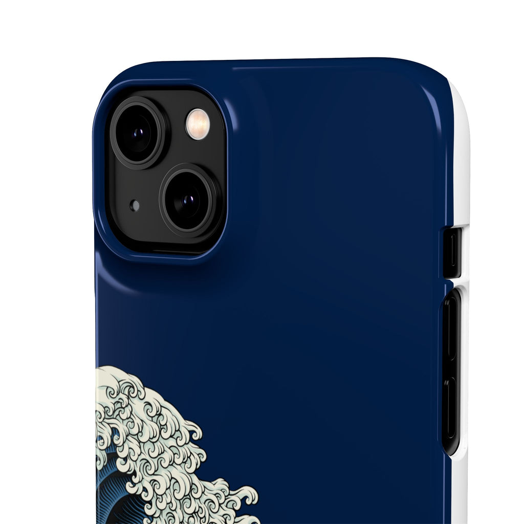 Phone Case — 'Go with the Flow' Wave Design