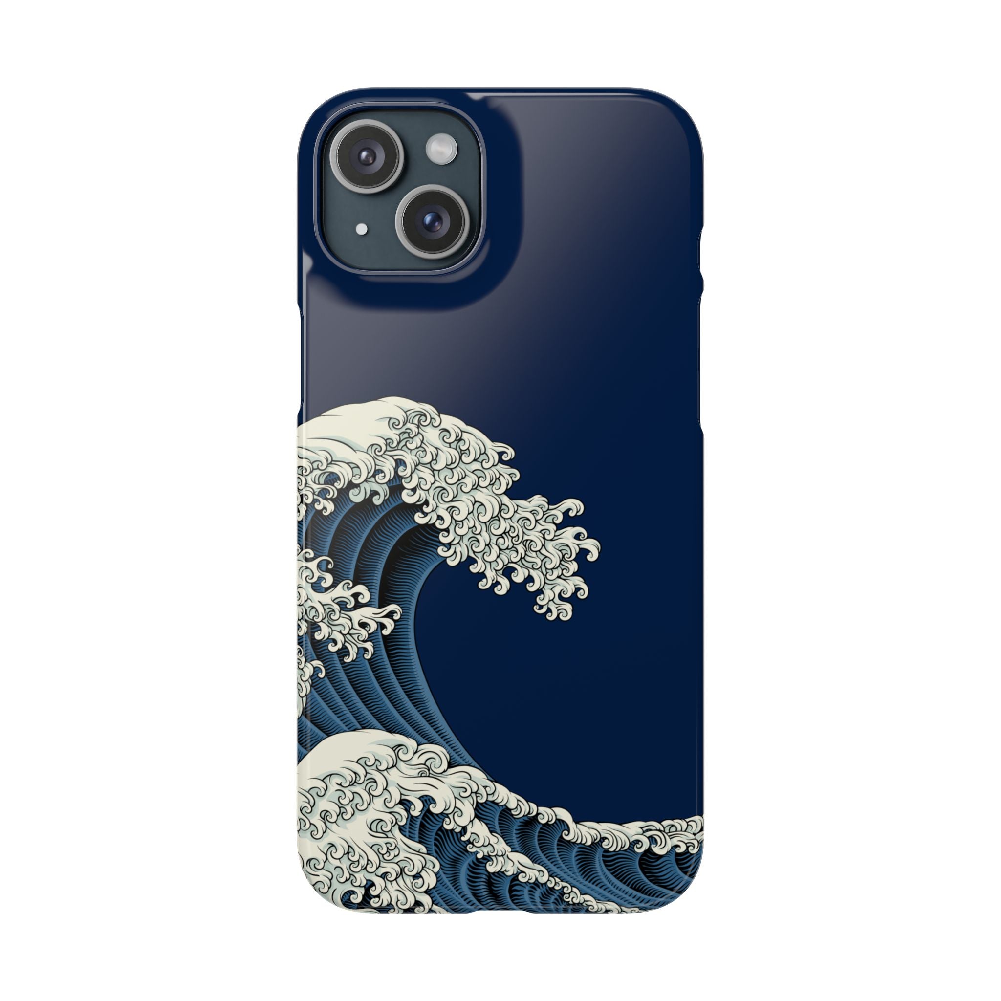 Phone Case — 'Go with the Flow' Wave Design