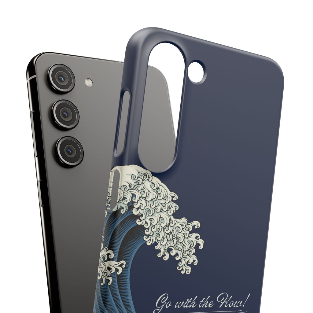 Phone Case — 'Go with the Flow' Wave Design