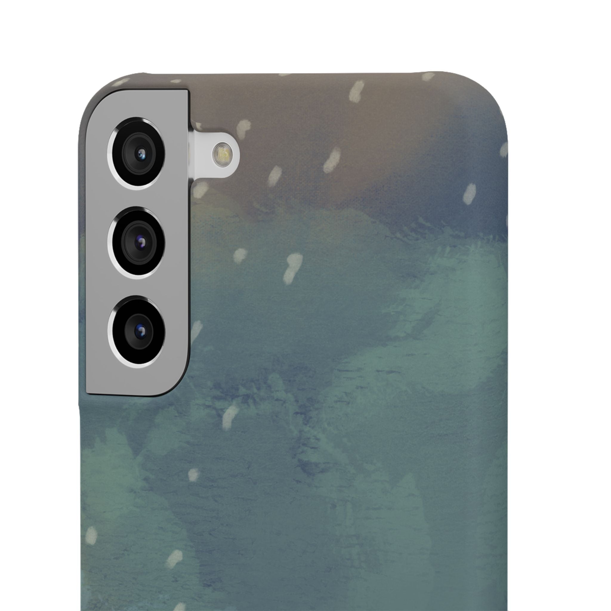 Artistic Rainfall Phone Case – Woman with Umbrella Design