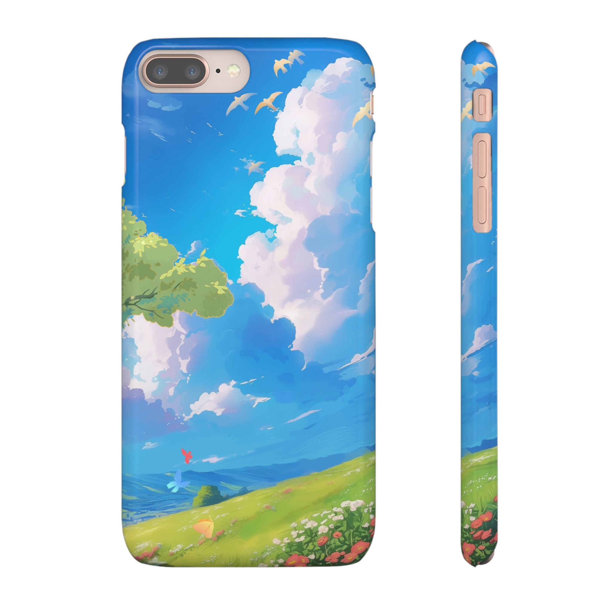 Snap Case Phone Case — Blue Sky Meadow Cloud Art