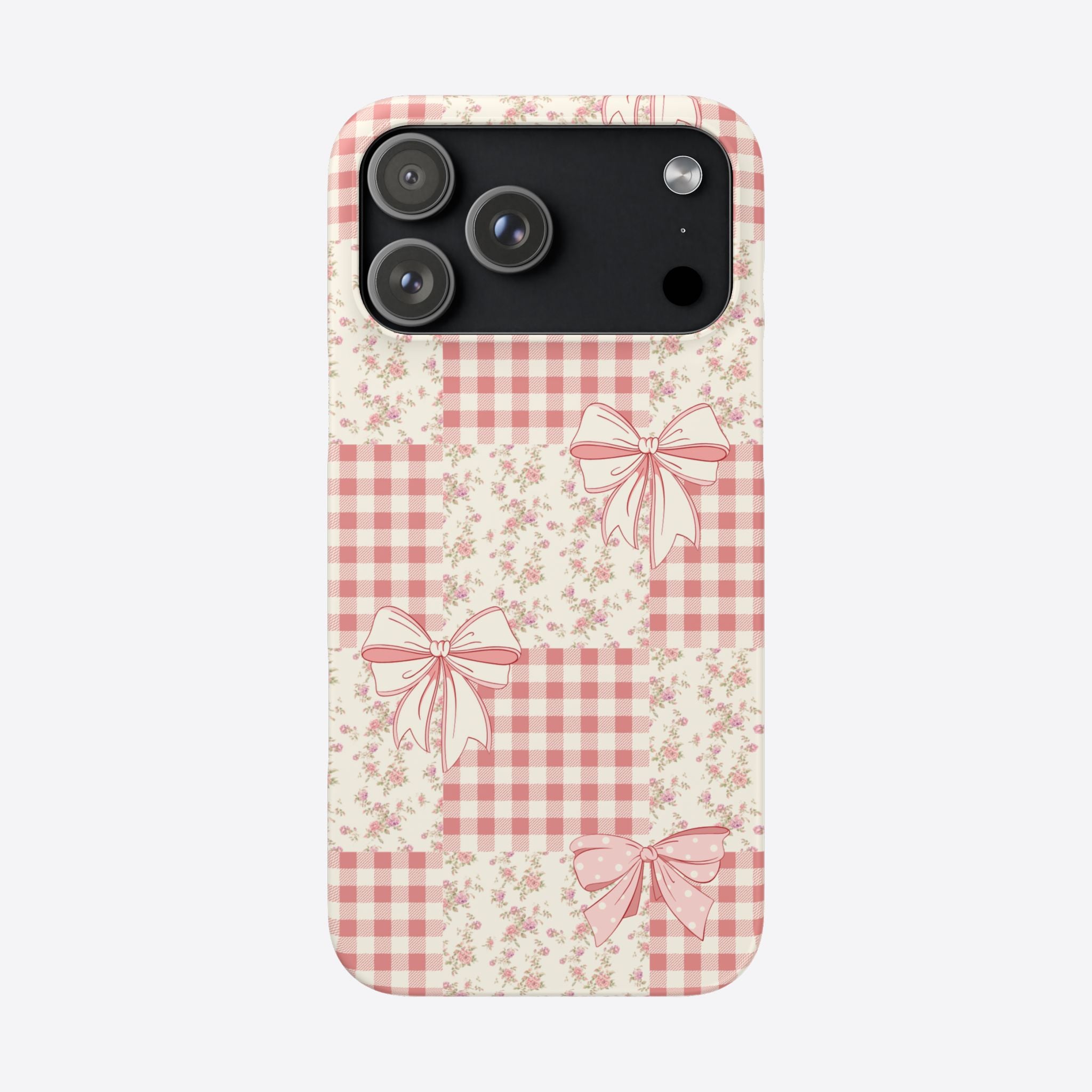 Pink Bow Patchwork Case