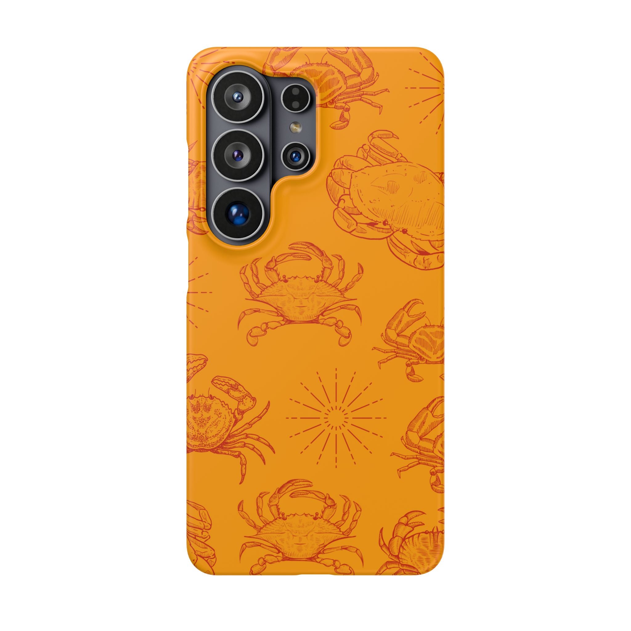 Crab Pattern Snap Case – Orange Coastal Phone Cover