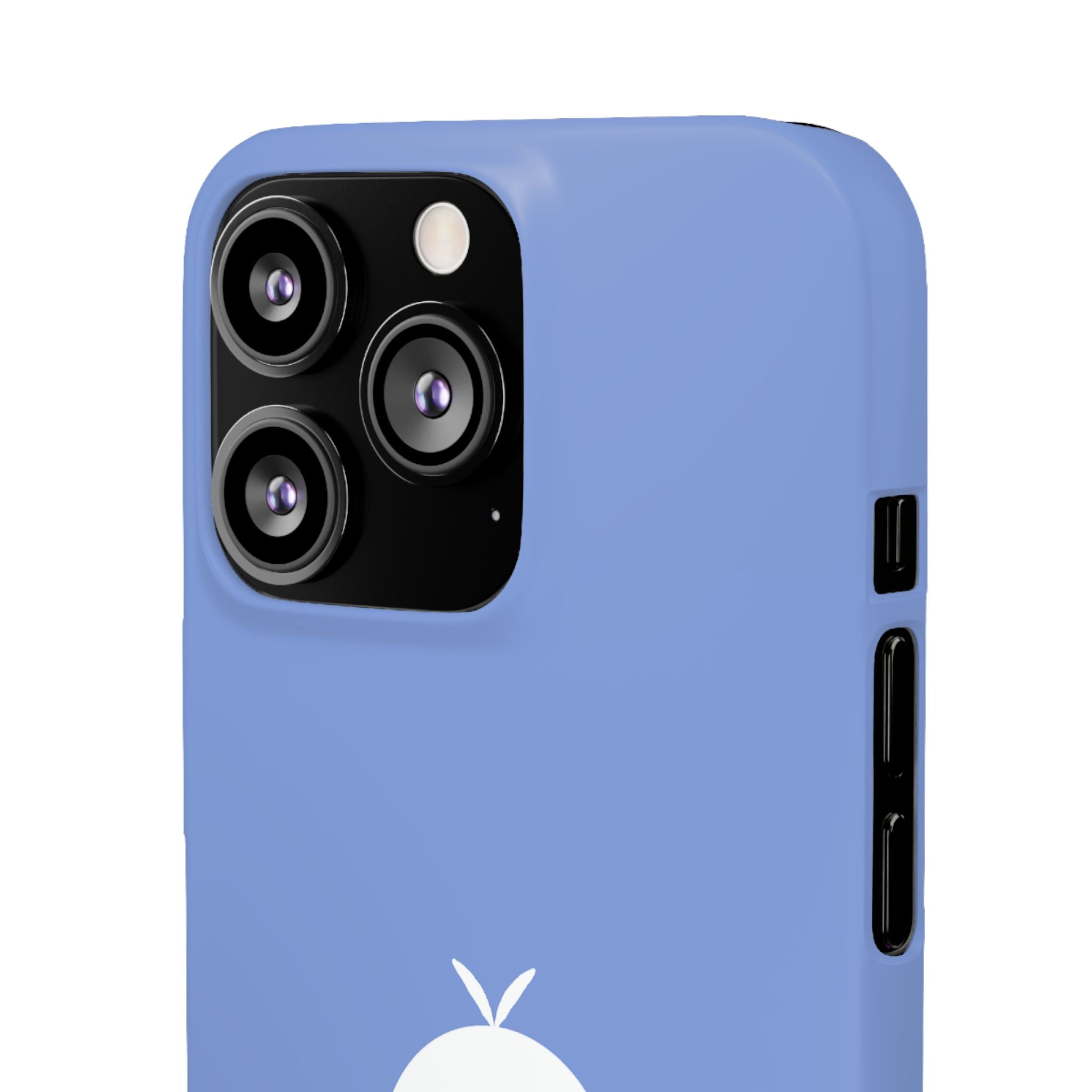 Cute Goose Phone Case – Blue Snap Phone Cover with Whimsical Bird Design
