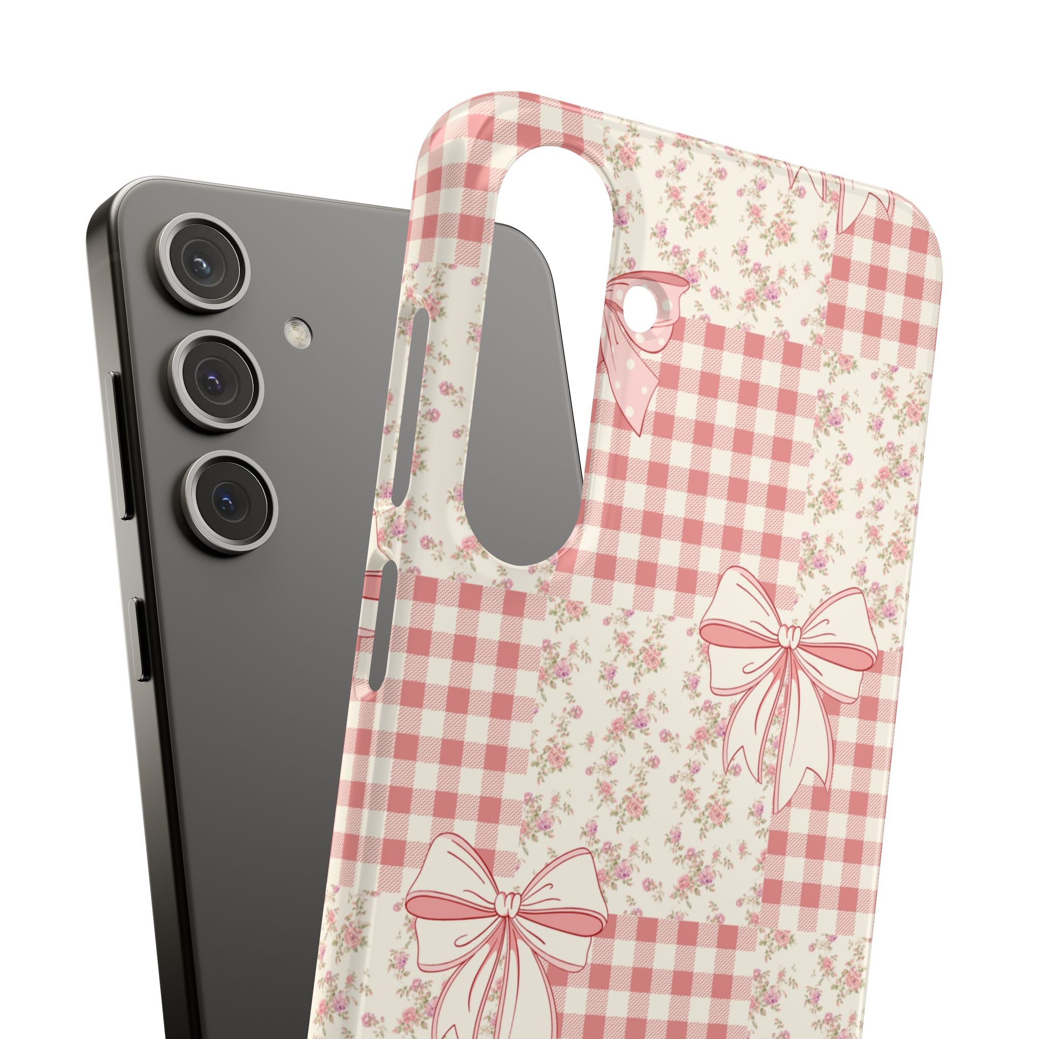 Pink Bow Patchwork Case