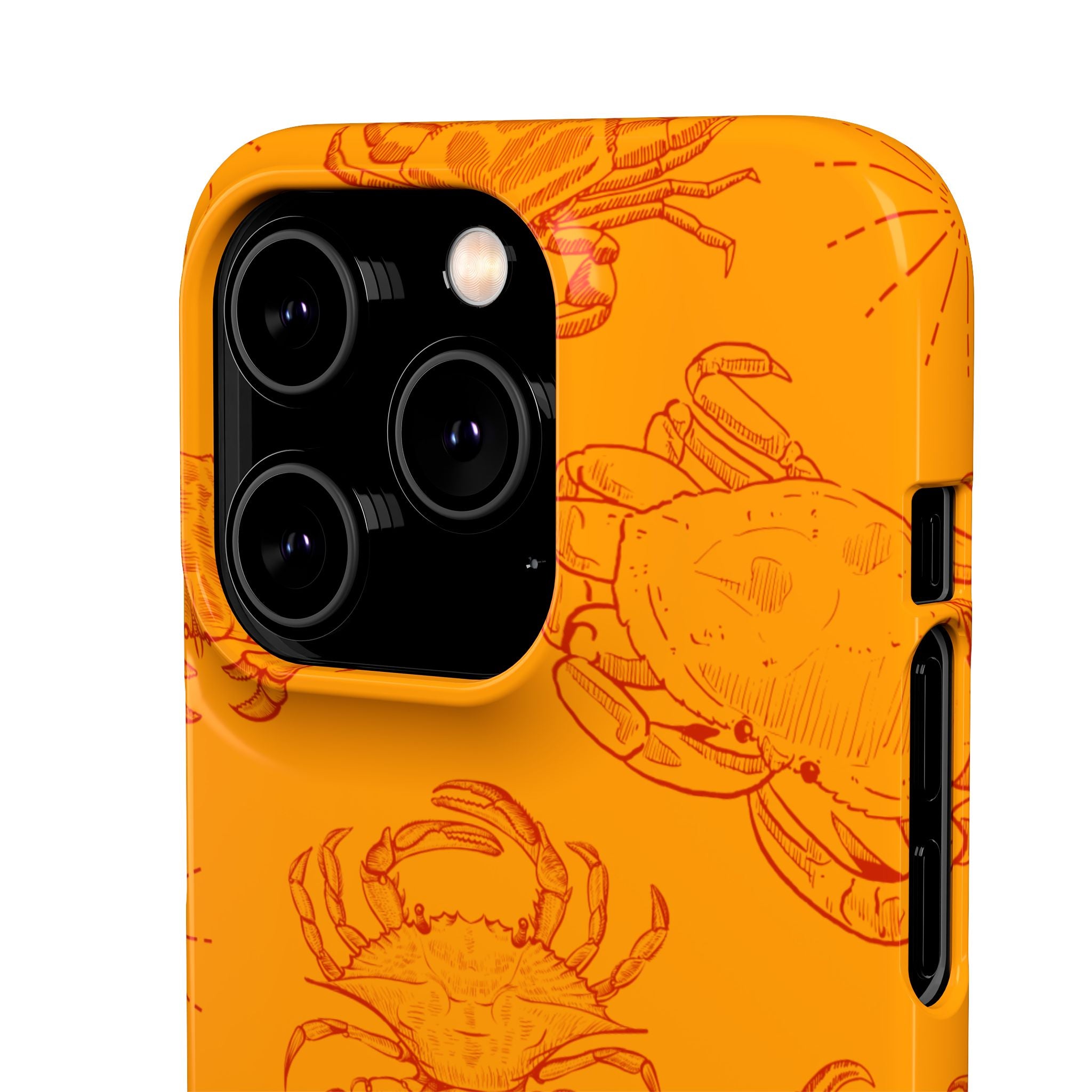 Crab Pattern Snap Case – Orange Coastal Phone Cover