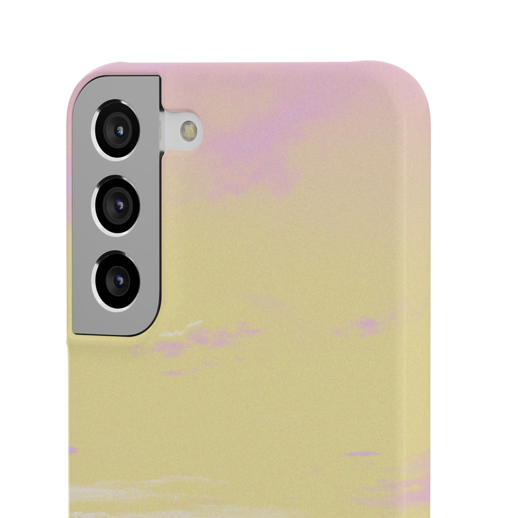 Pastel Lavender Field Phone Case — Sunset Sky Snap Case