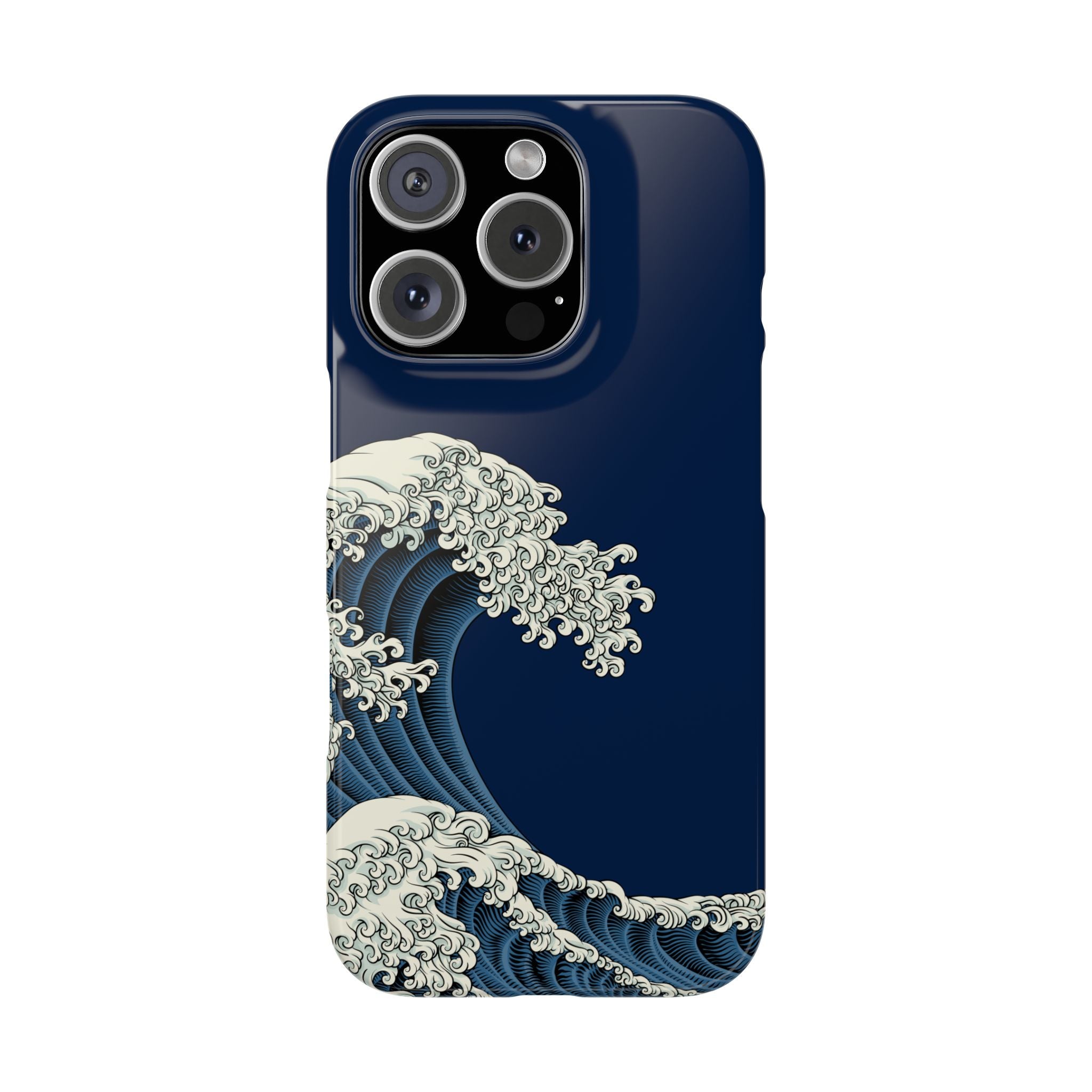 Phone Case — 'Go with the Flow' Wave Design