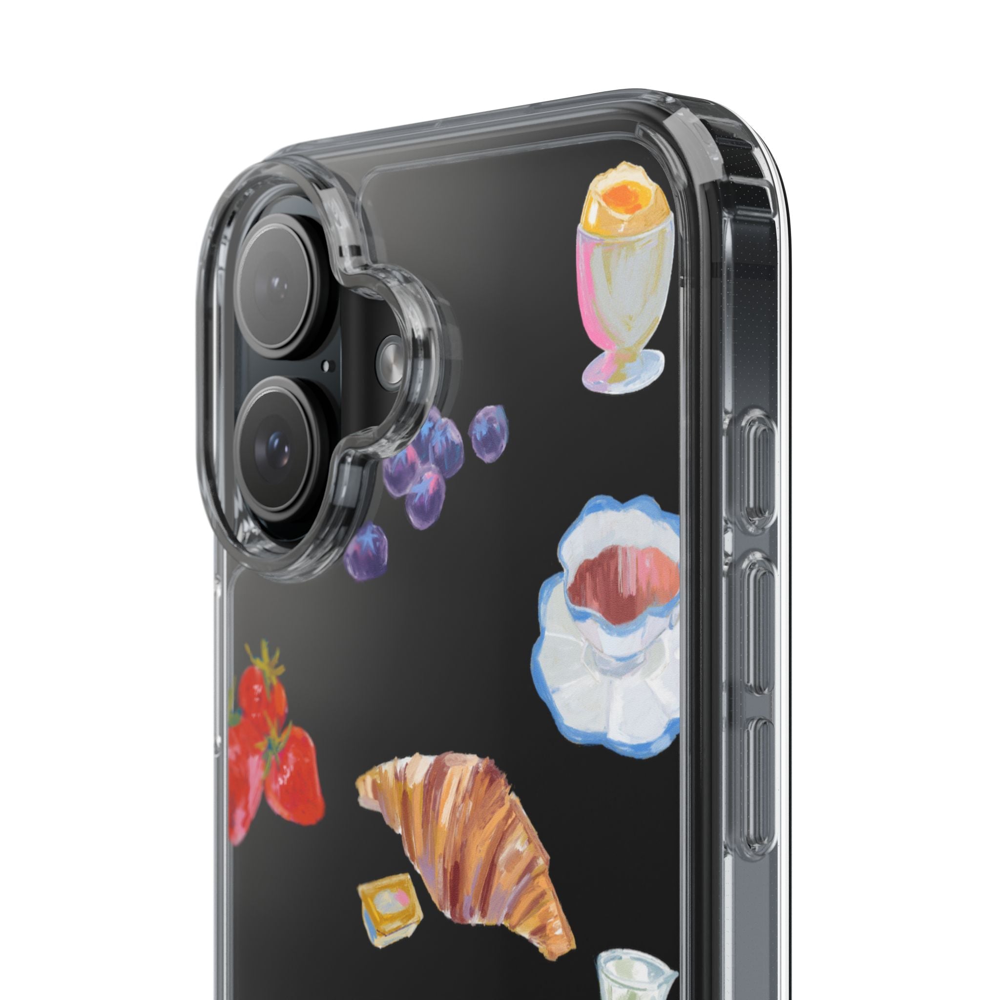 Clear Phone Case — Breakfast Pastries & Brunch Icons Clear Case