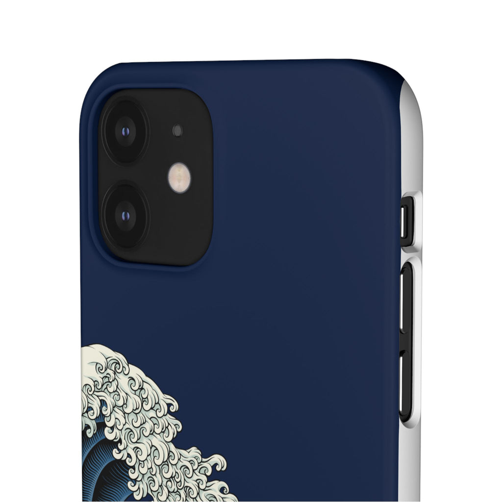 Phone Case — 'Go with the Flow' Wave Design