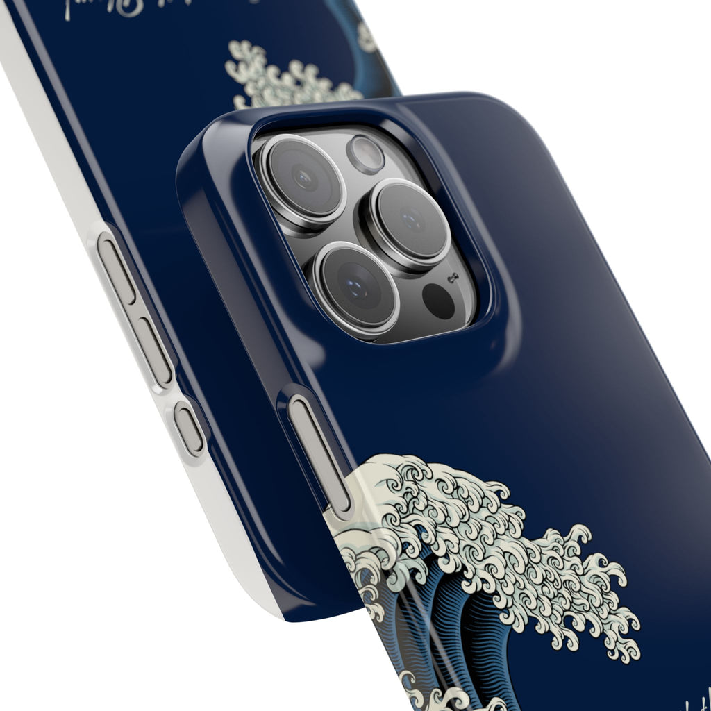 Phone Case — 'Go with the Flow' Wave Design