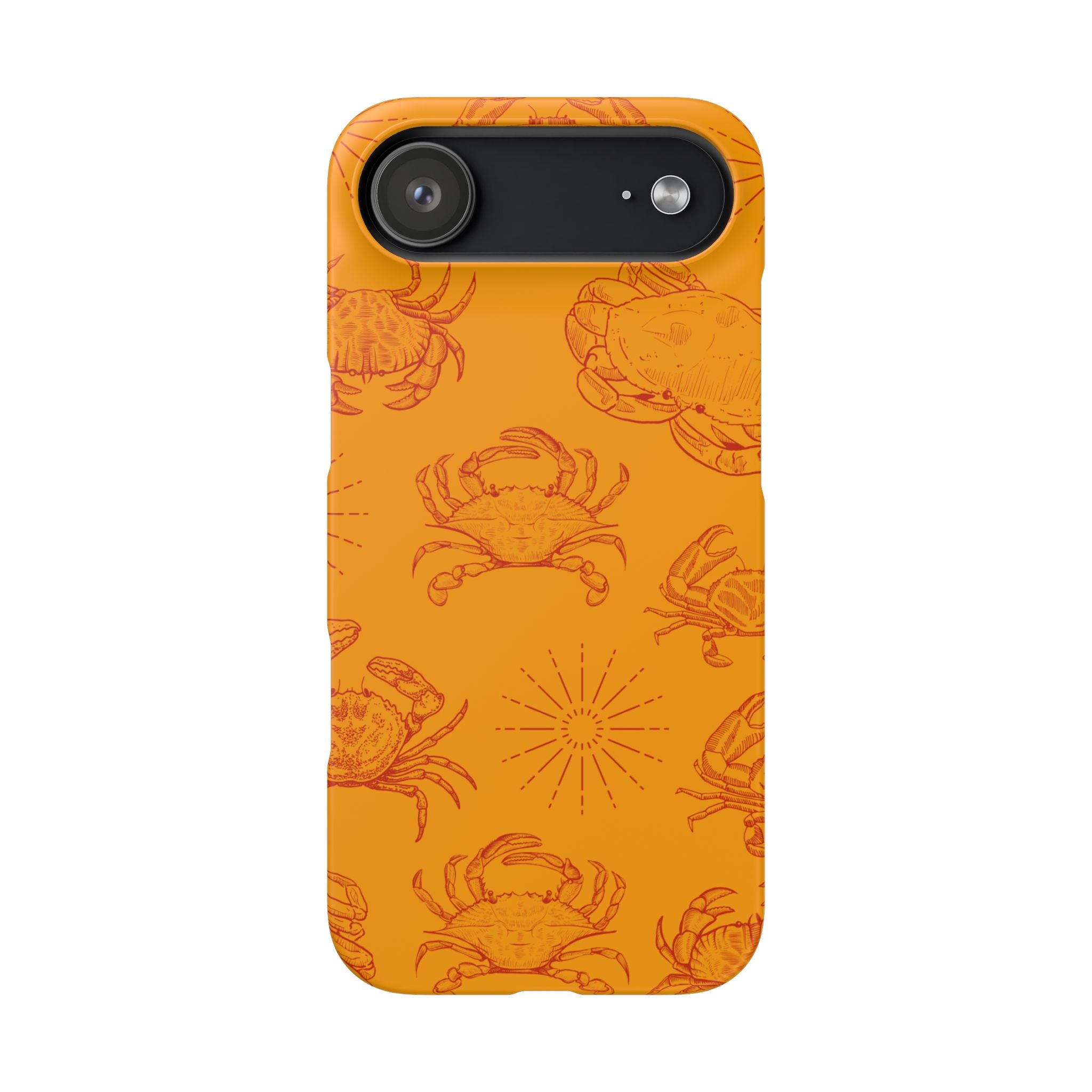 Crab Pattern Snap Case – Orange Coastal Phone Cover