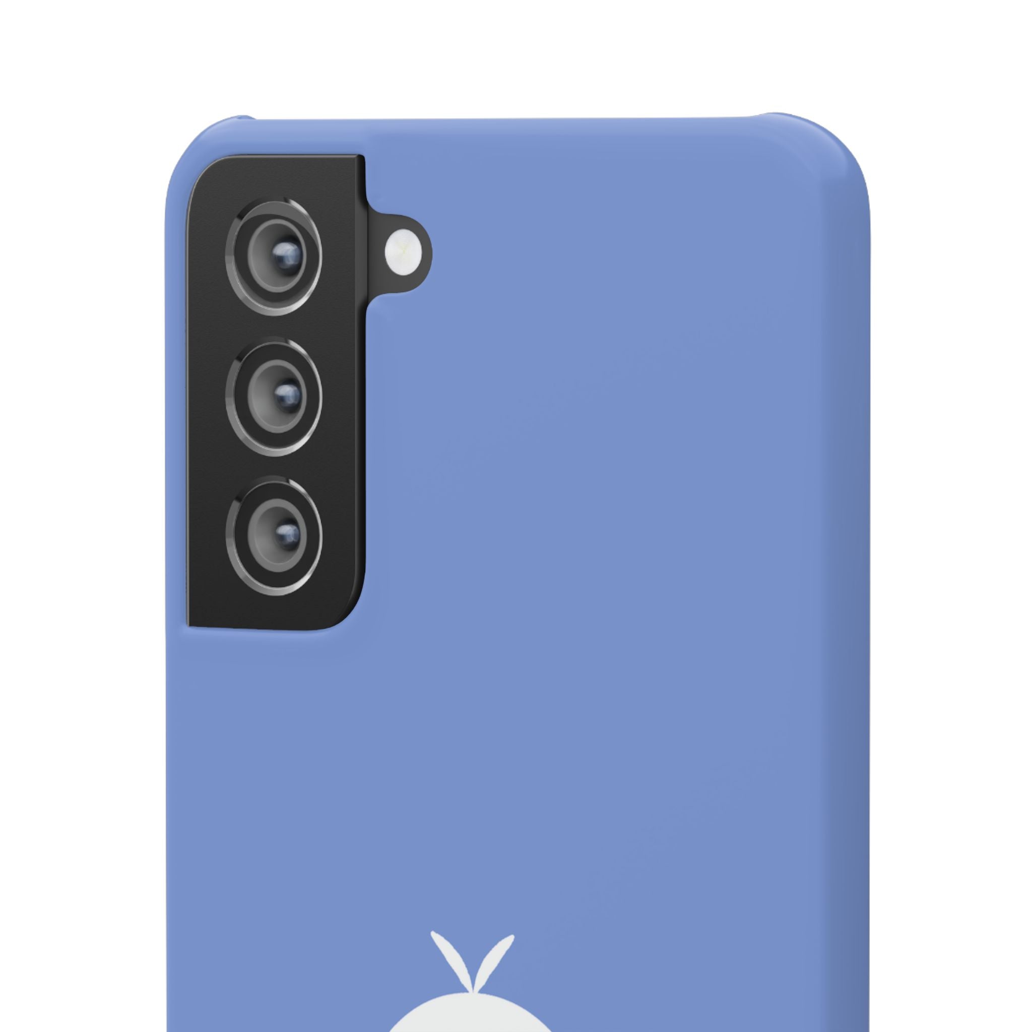 Cute Goose Phone Case – Blue Snap Phone Cover with Whimsical Bird Design