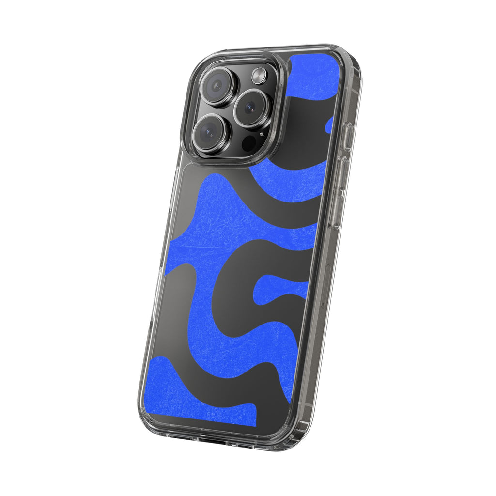 Copy of Abstract Blue Wave Clear Phone Case