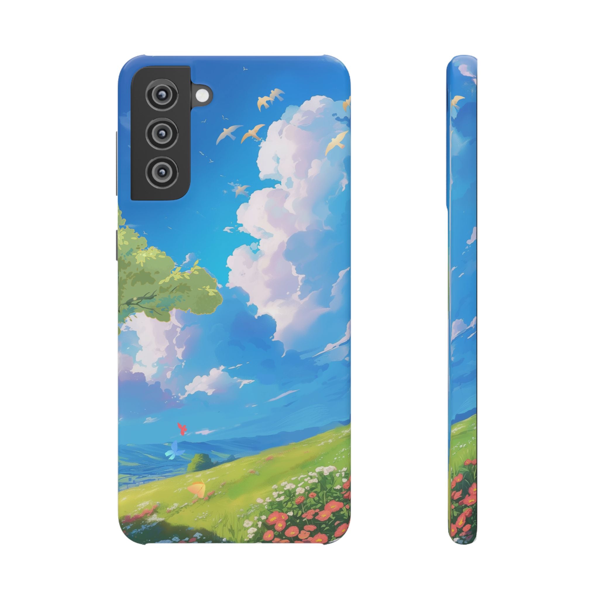 Snap Case Phone Case — Blue Sky Meadow Cloud Art