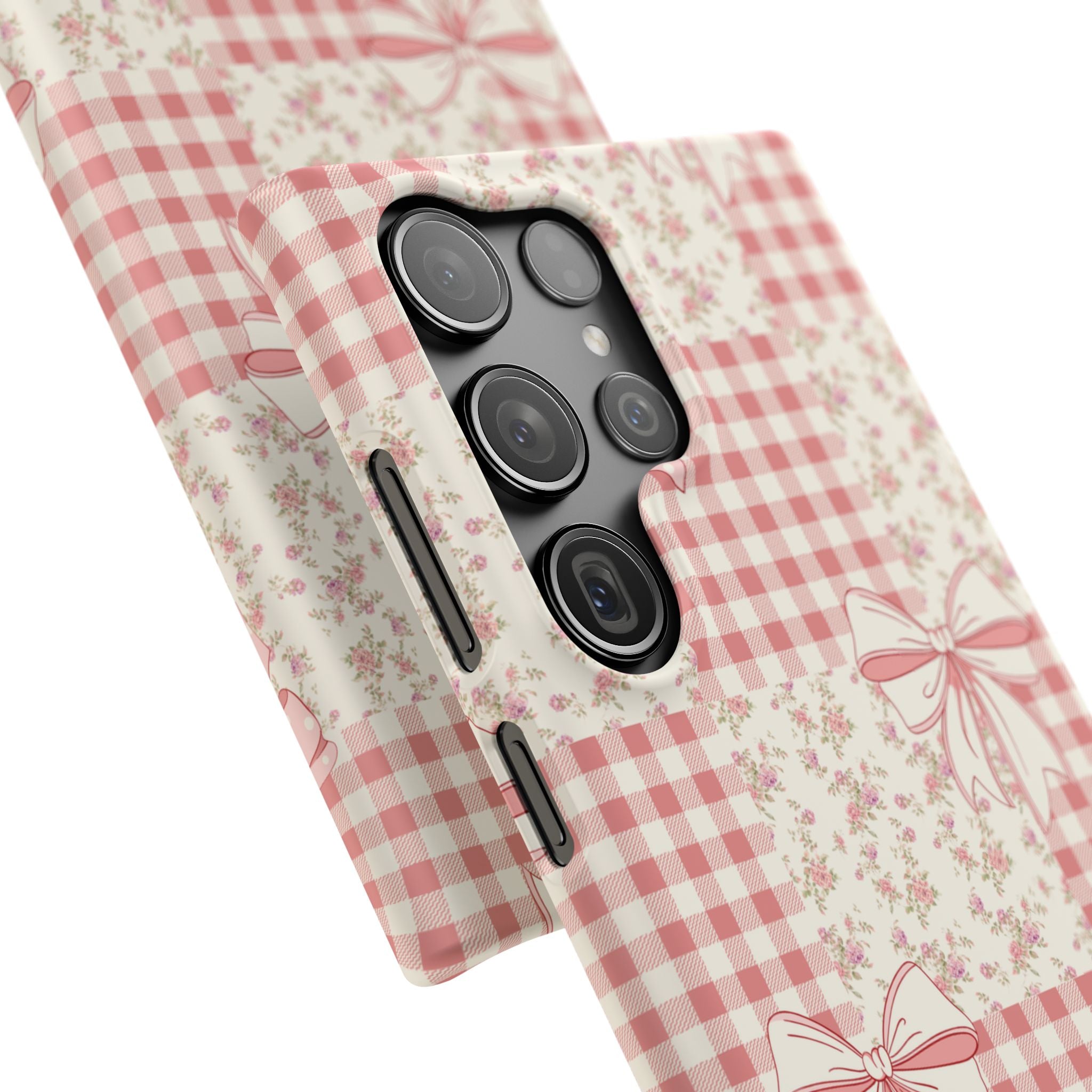 Pink Bow Patchwork Case