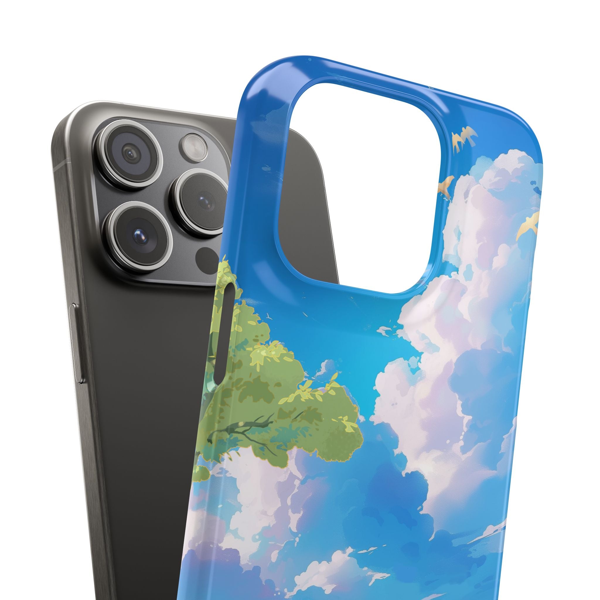Snap Case Phone Case — Blue Sky Meadow Cloud Art