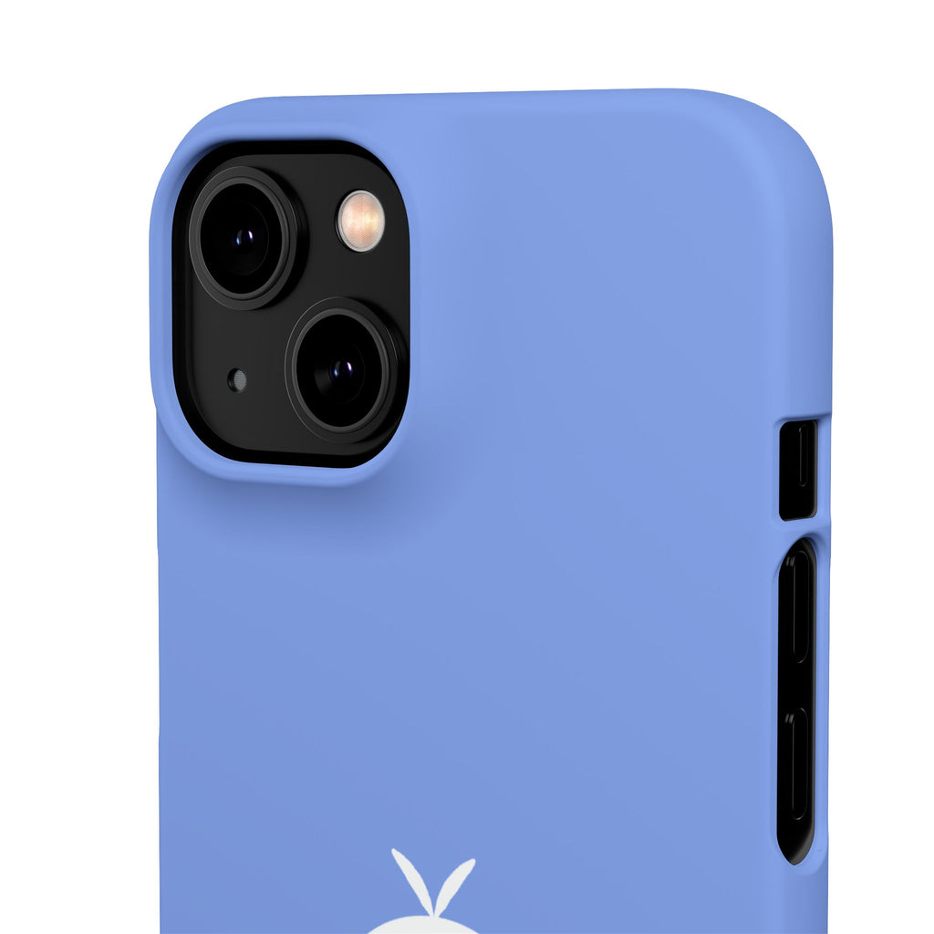 Cute Goose Phone Case – Blue Snap Phone Cover with Whimsical Bird Design