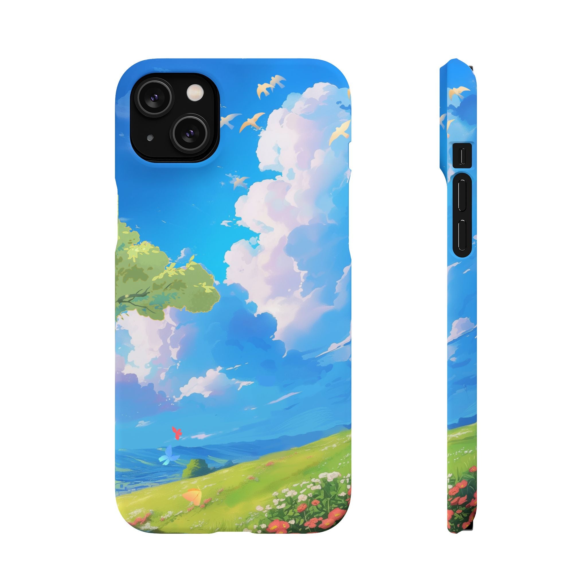 Snap Case Phone Case — Blue Sky Meadow Cloud Art