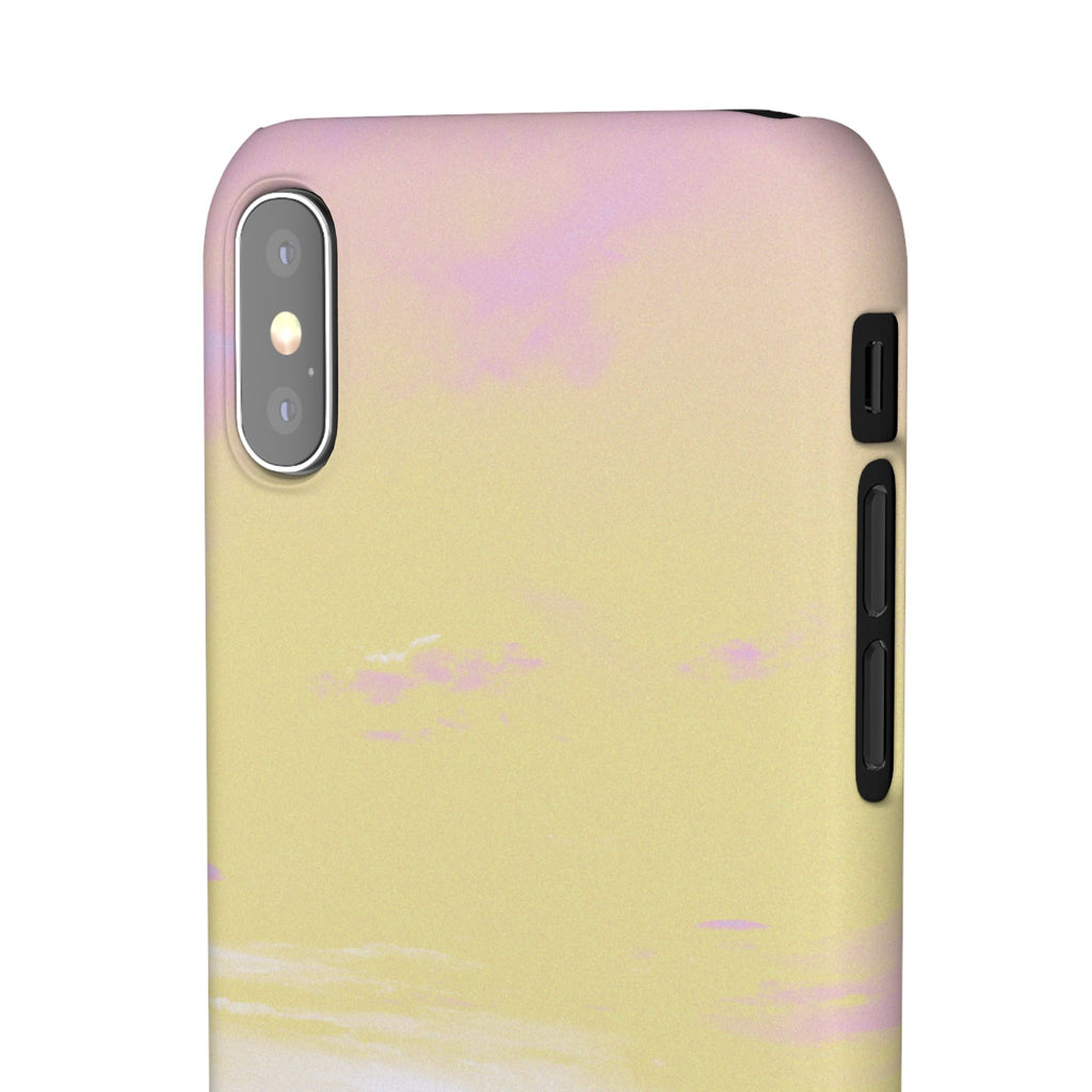 Pastel Lavender Field Phone Case — Sunset Sky Snap Case