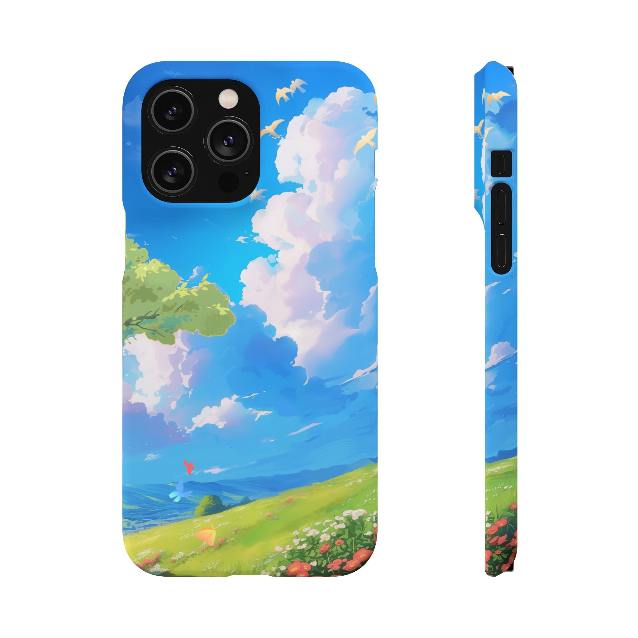 Snap Case Phone Case — Blue Sky Meadow Cloud Art